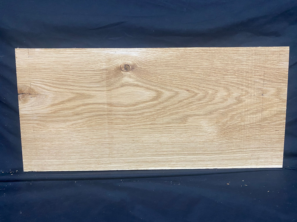 Solid oak plank, shelf, board 610 L x 282 W x 23 D mm (385)