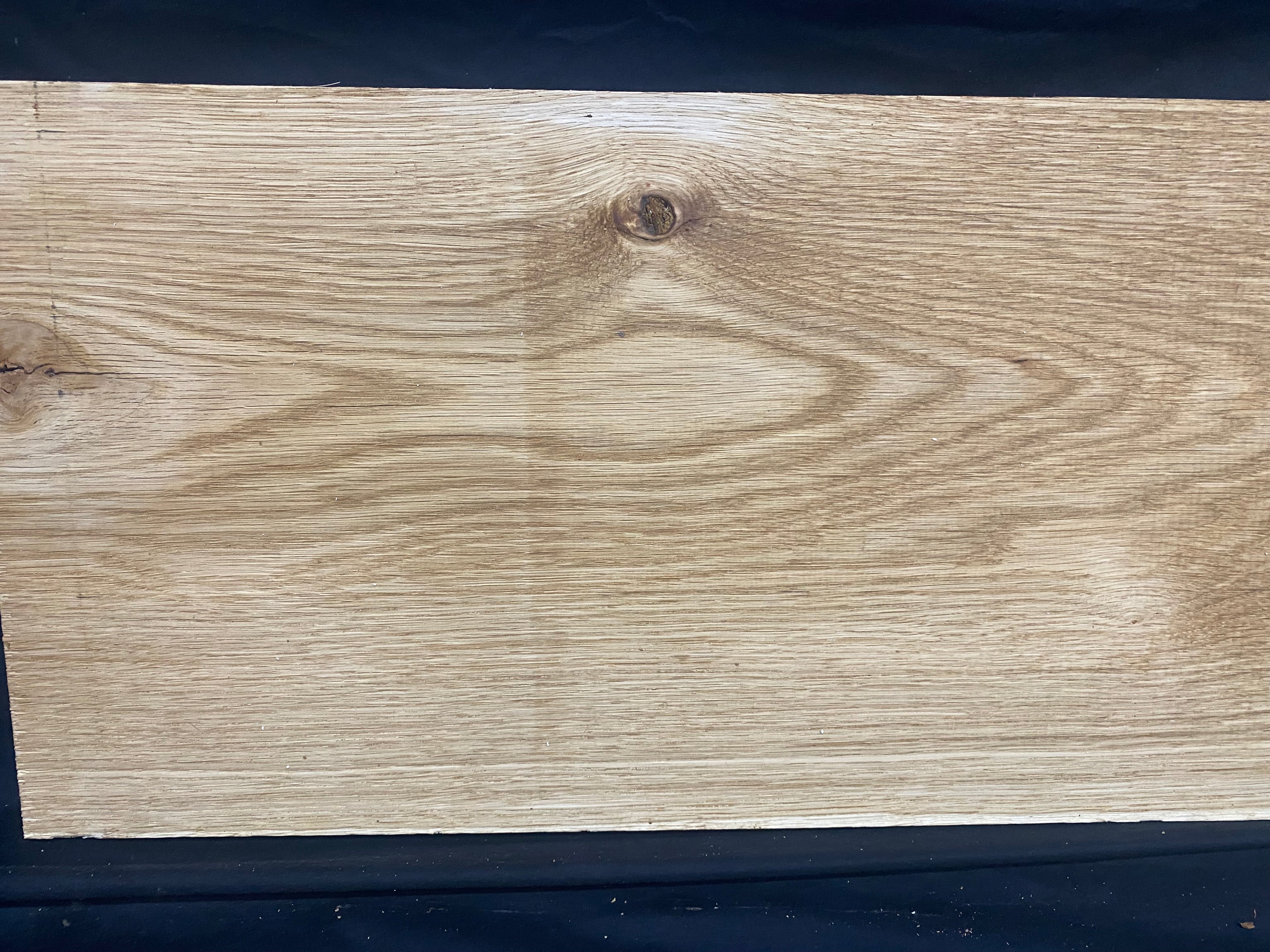 Solid oak plank, shelf, board 610 L x 282 W x 23 D mm (385)