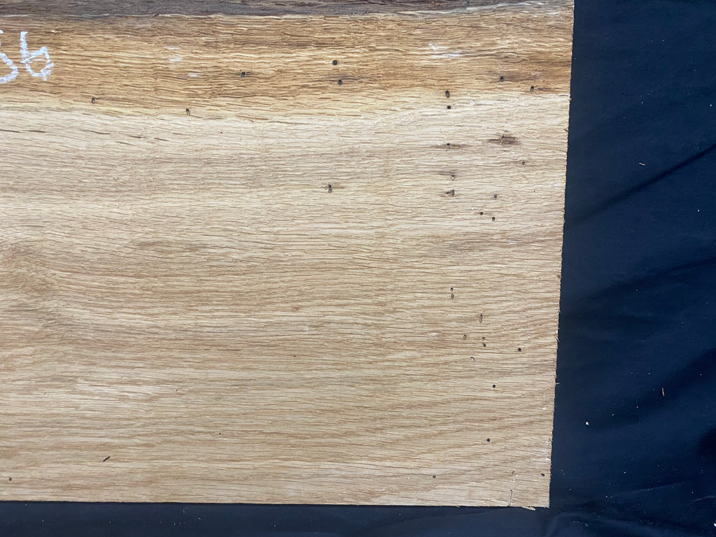 Solid oak plank, shelf, board 380 L x 324 W x 26 D mm      (386mf)