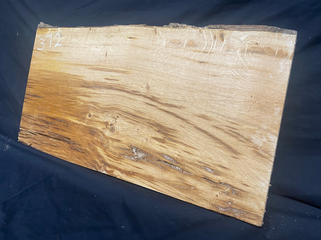 Solid oak plank, shelf, board 621 L x 324 W x 26 D mm      (mf372)