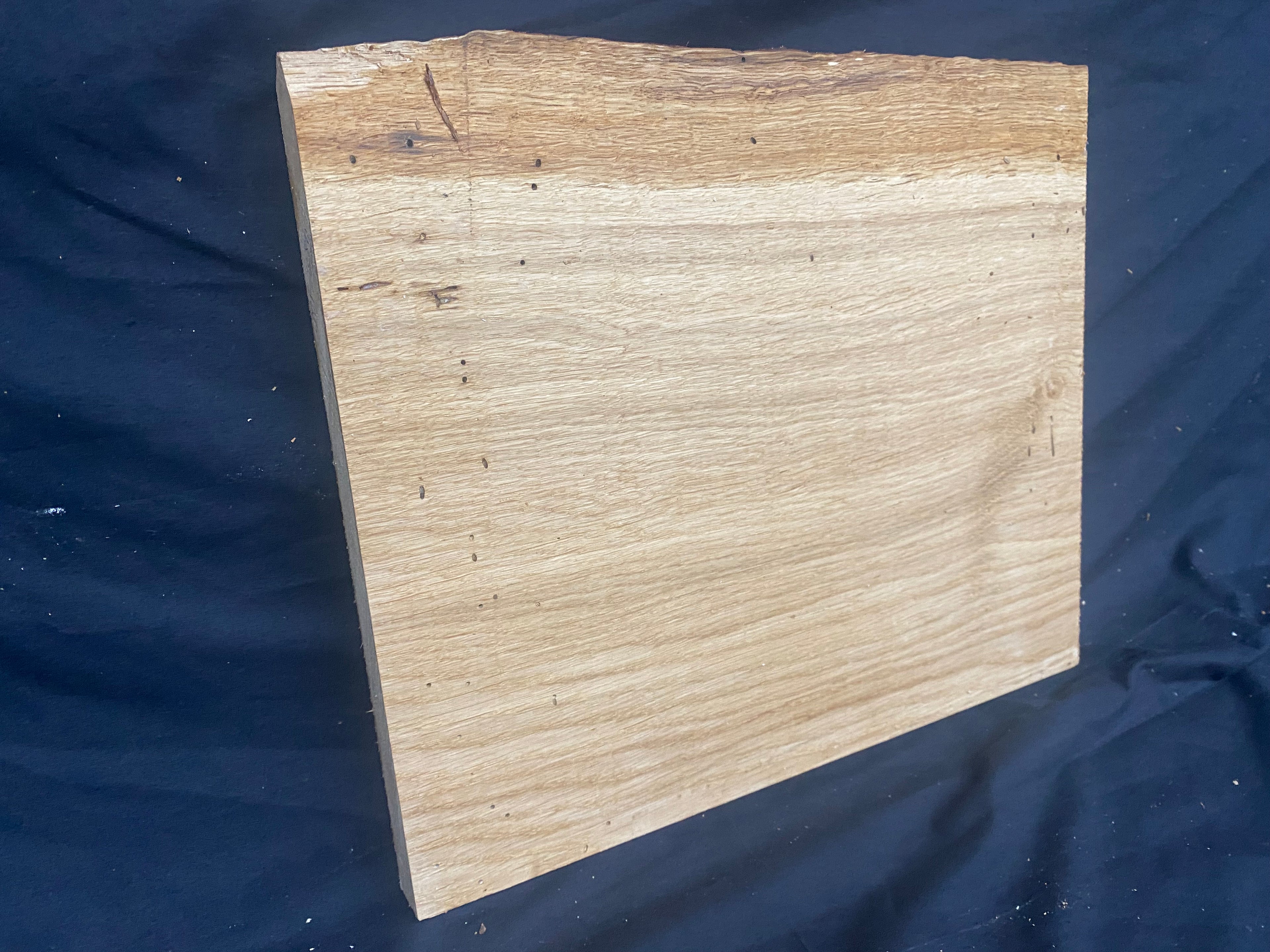 Solid oak plank, shelf, board 380 L x 324 W x 26 D mm      (386mf)