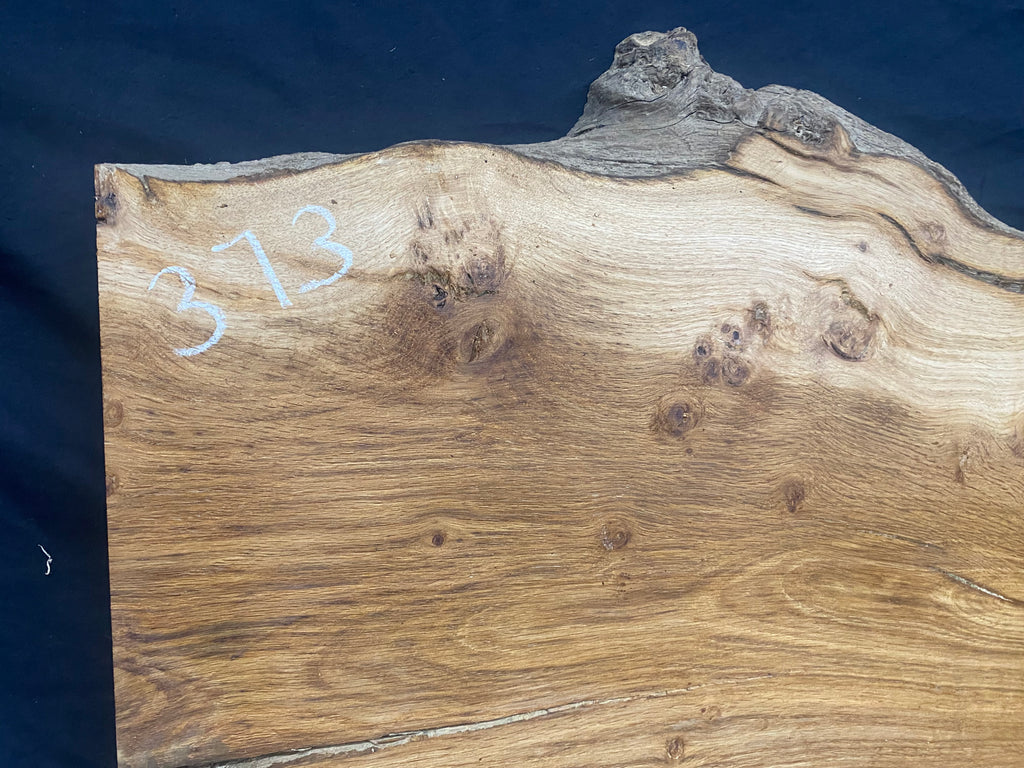 Solid oak plank, shelf, board 768 L x 520 W x 39 D mm      (mf373)