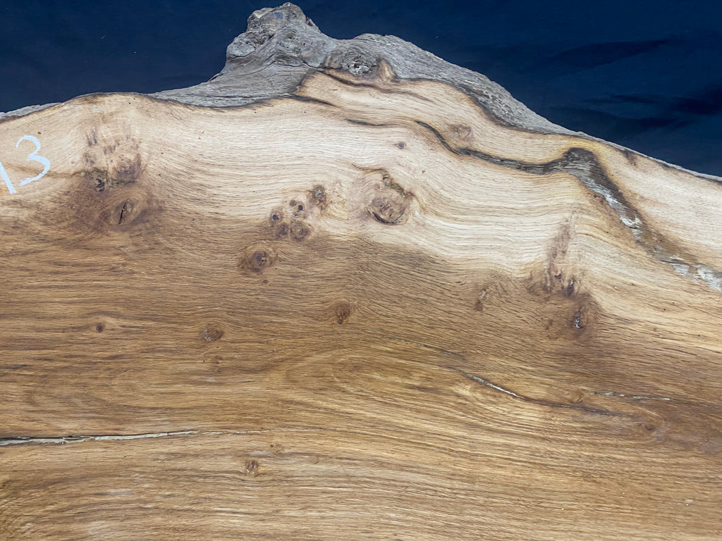 Solid oak plank, shelf, board 768 L x 520 W x 39 D mm      (mf373)
