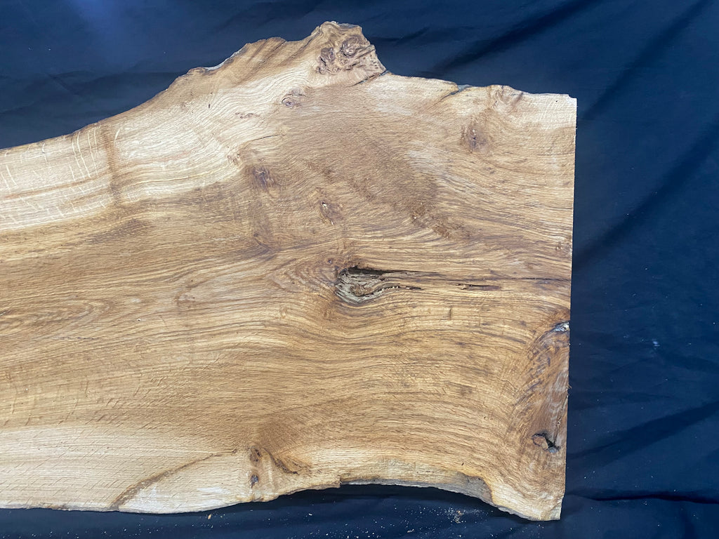 Solid oak plank, shelf, board 768 L x 520 W x 39 D mm      (mf373)
