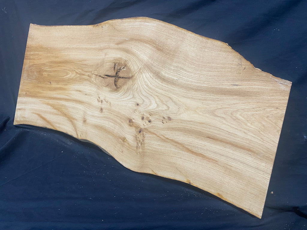 Solid oak plank, shelf, board 964 L x 435 W x 36 D mm      (mf374)