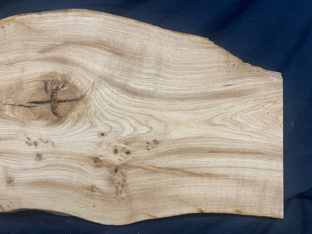 Solid oak plank, shelf, board 964 L x 435 W x 36 D mm      (mf374)