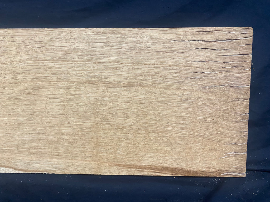 Solid oak plank, shelf, board 799 L x 308 W x 28 D mm      (mf375)