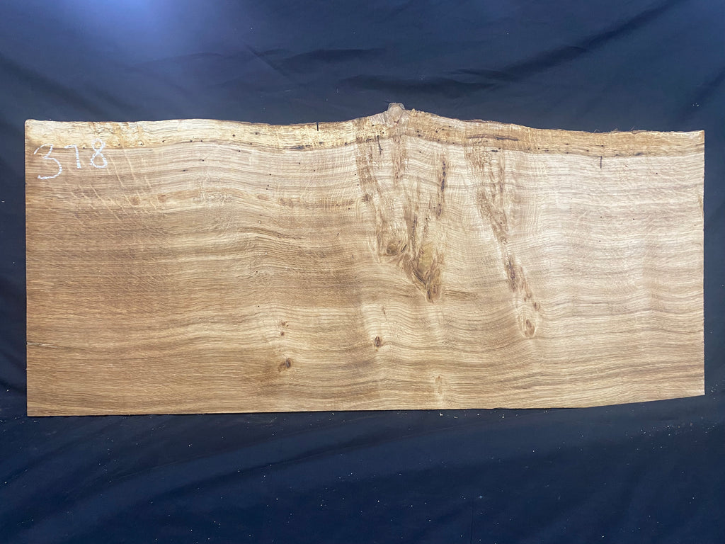 Solid oak plank, shelf, board 909 L x 416 W x 14 D mm      (mf378)