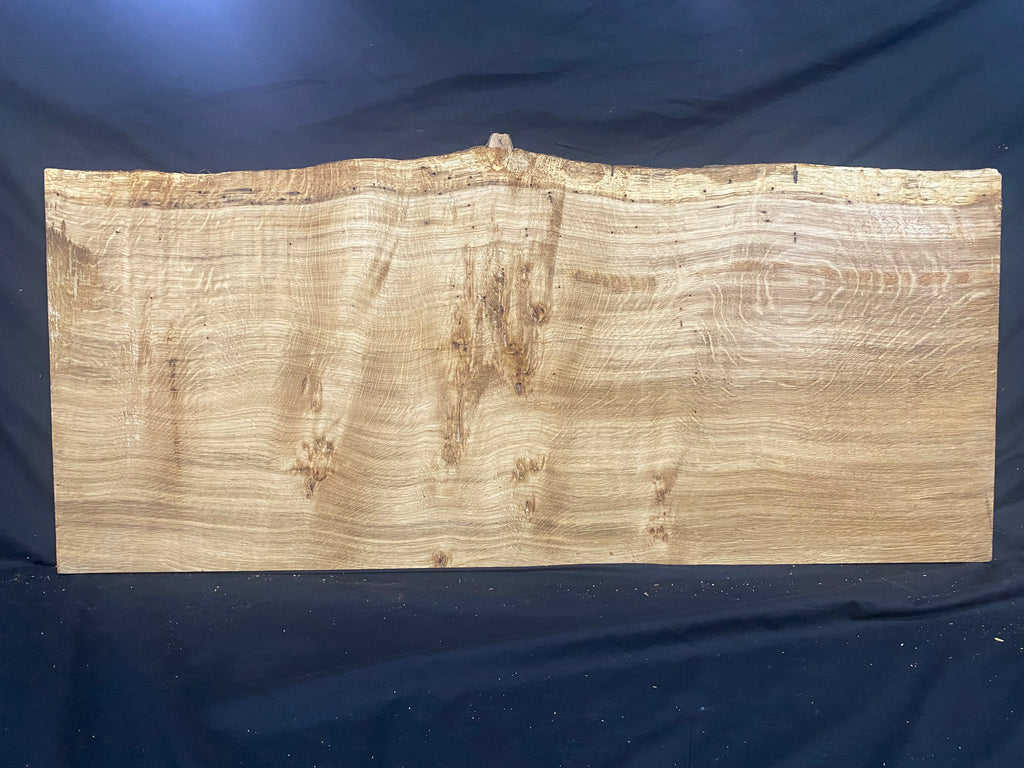 Solid oak plank, shelf, board 909 L x 416 W x 14 D mm      (mf378)