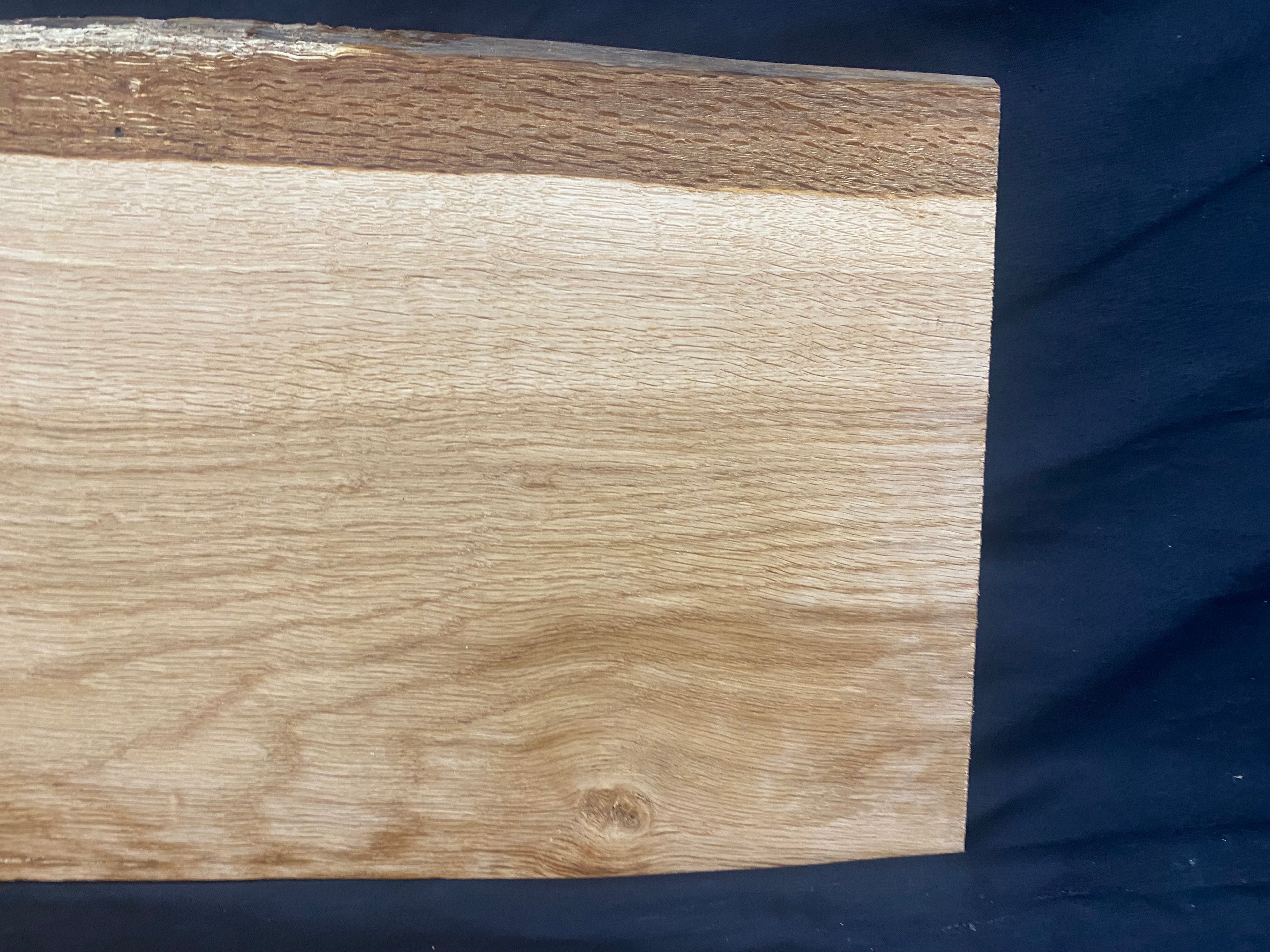 Solid oak plank, shelf, board 399 L x 280 W x 23 D mm      (mf388)