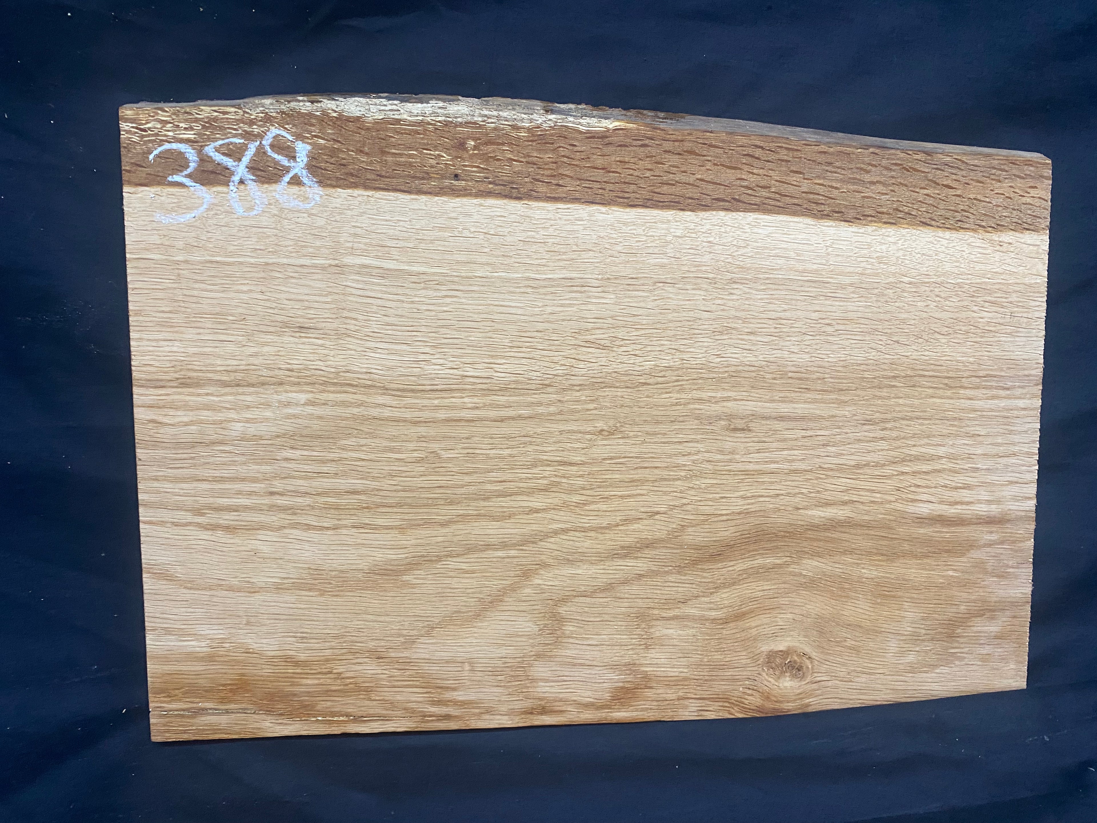Solid oak plank, shelf, board 399 L x 280 W x 23 D mm      (mf388)