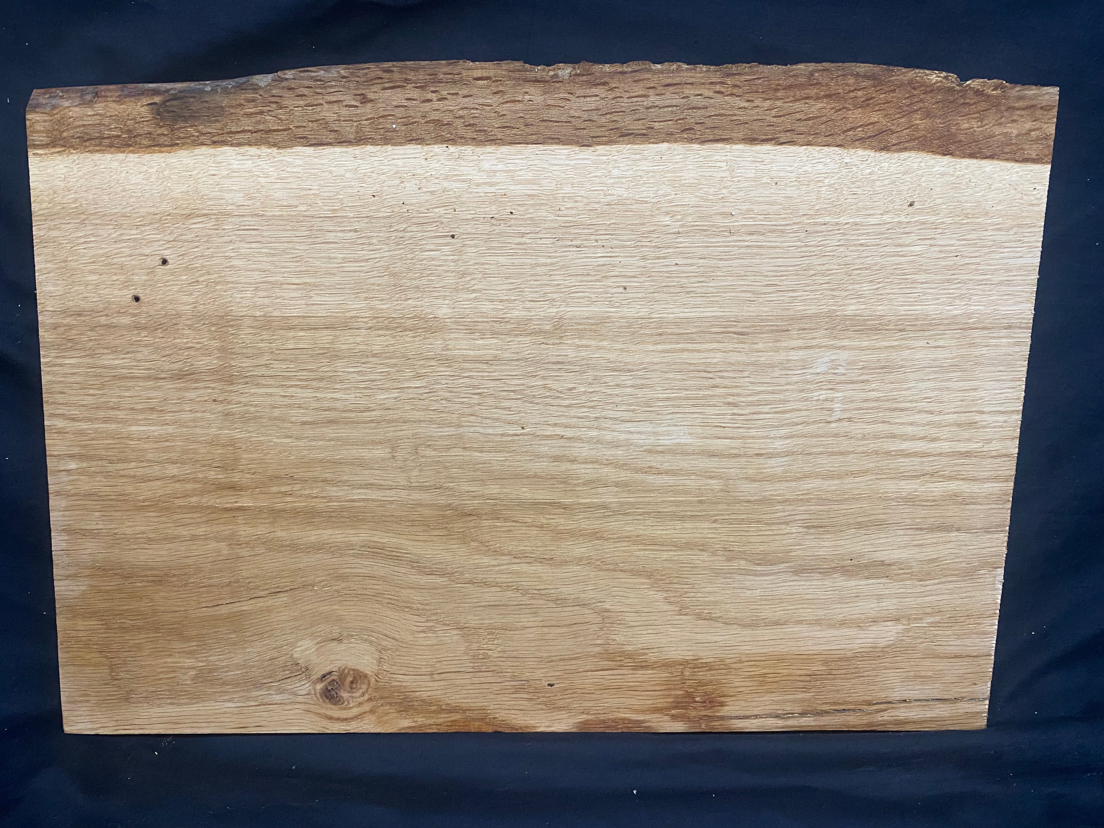 Solid oak plank, shelf, board 399 L x 280 W x 23 D mm      (mf388)