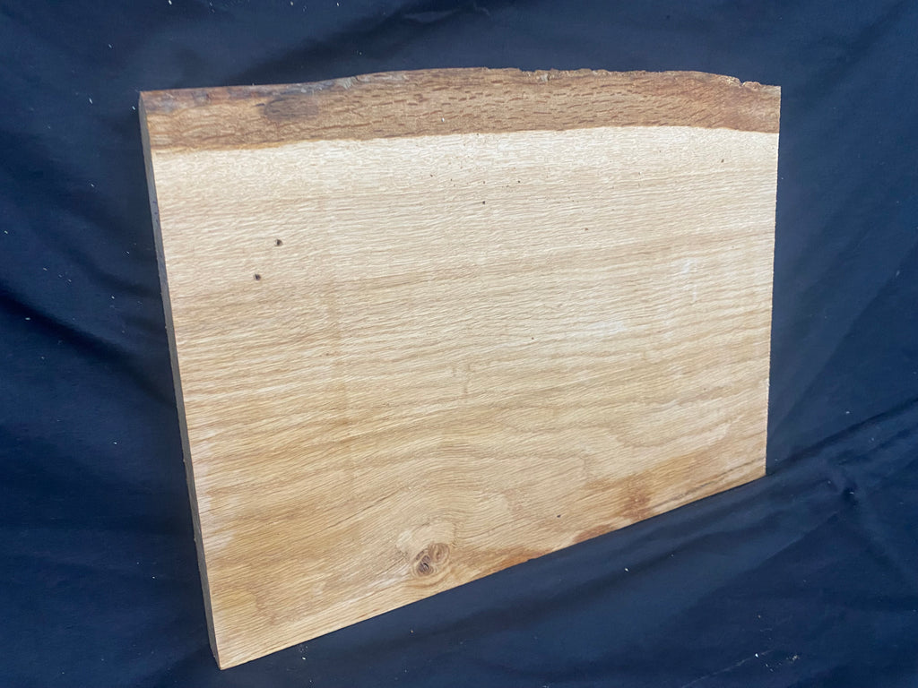 Solid oak plank, shelf, board 399 L x 280 W x 23 D mm      (mf388)