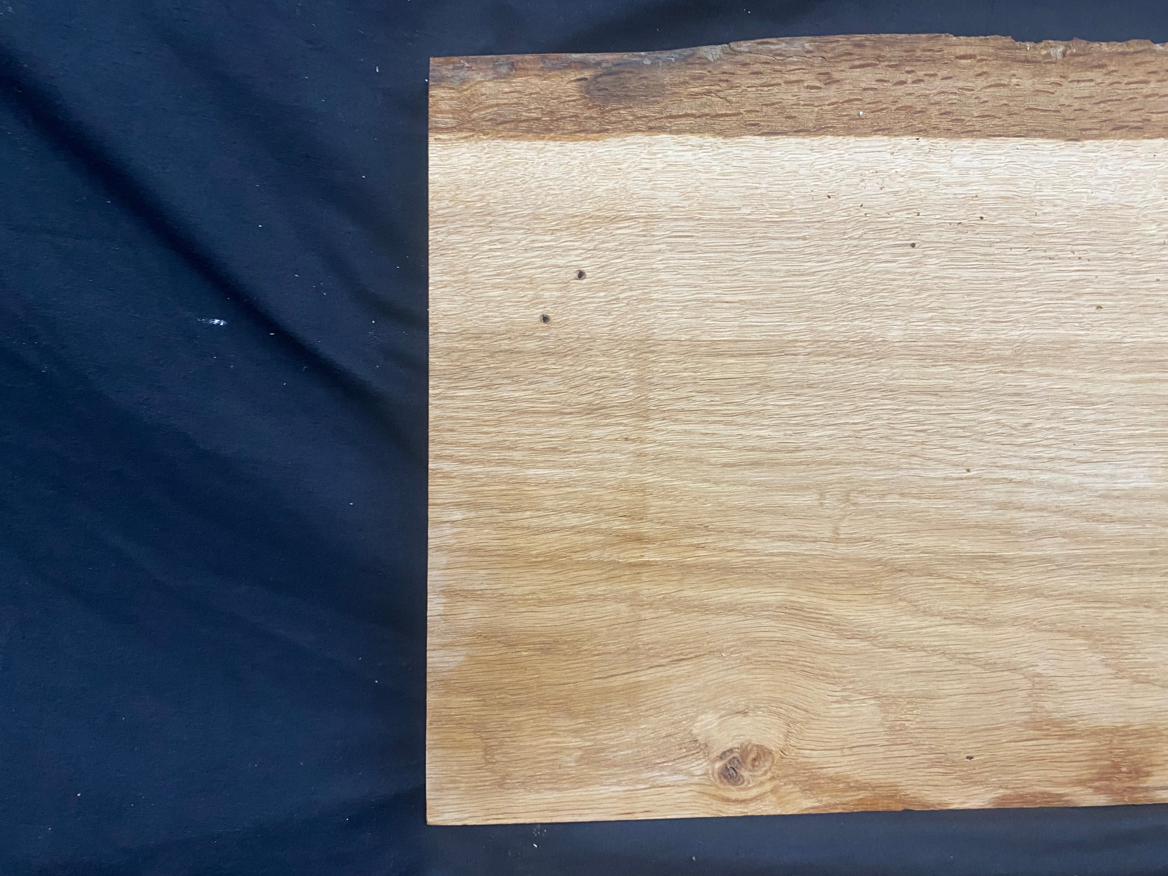 Solid oak plank, shelf, board 399 L x 280 W x 23 D mm      (mf388)