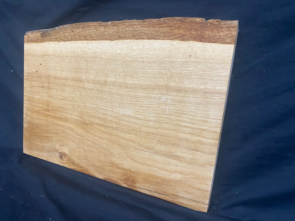 Solid oak plank, shelf, board 399 L x 280 W x 23 D mm      (mf388)