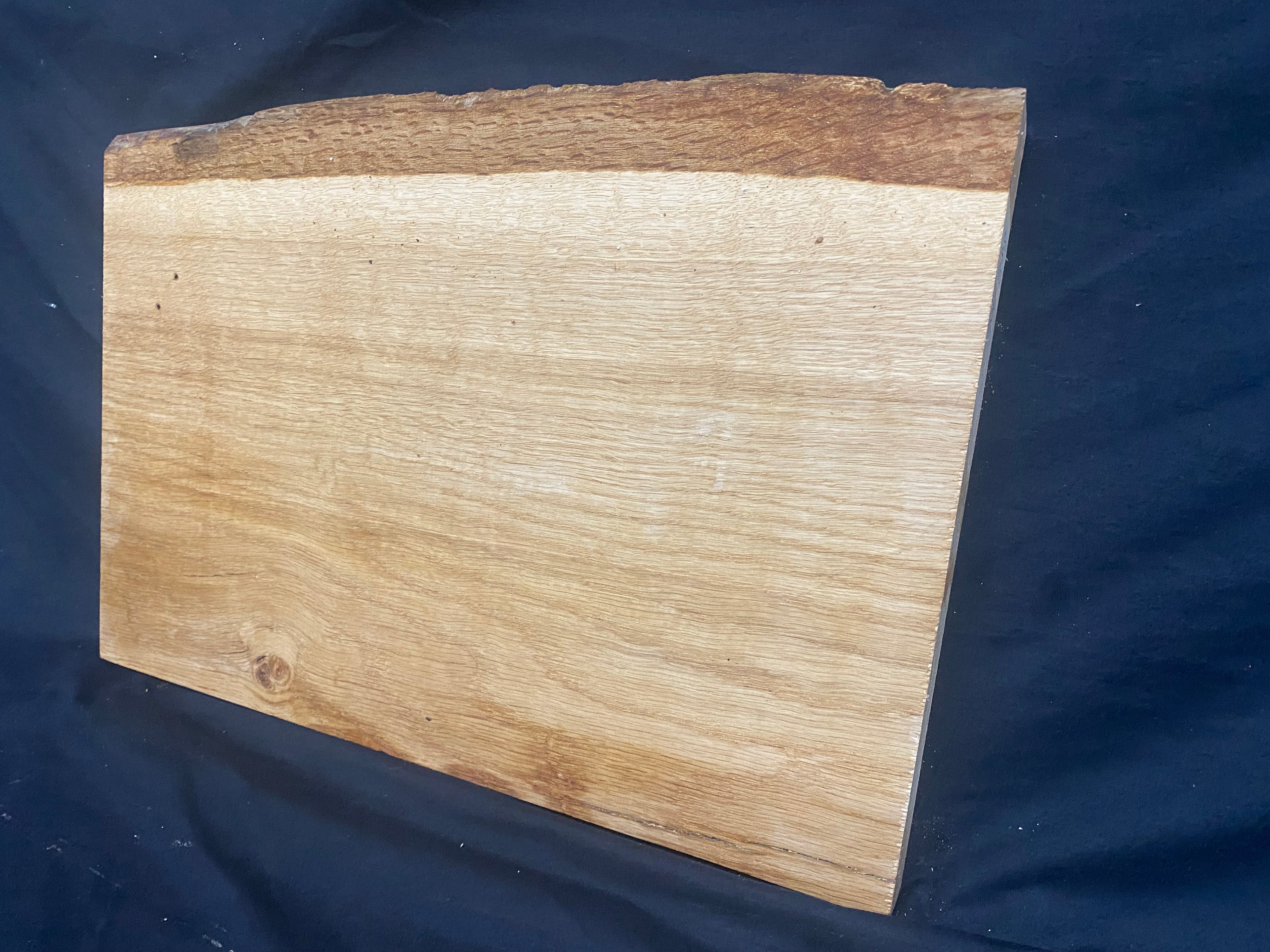Solid oak plank, shelf, board 399 L x 280 W x 23 D mm      (mf388)