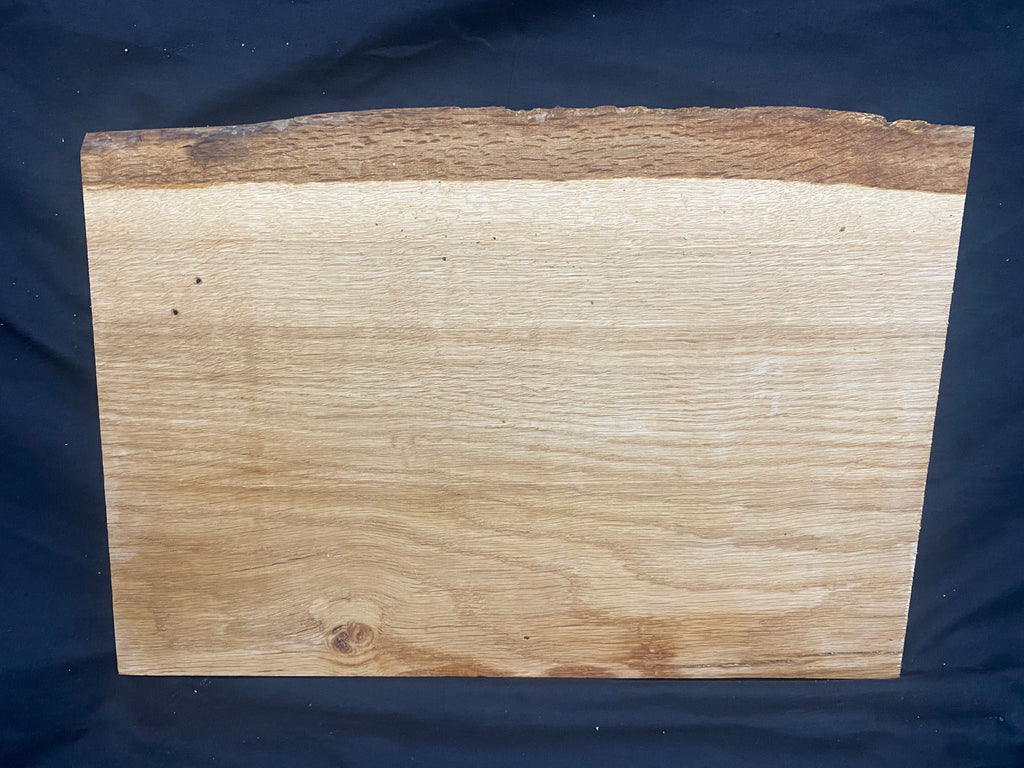 Solid oak plank, shelf, board 399 L x 280 W x 23 D mm      (mf388)