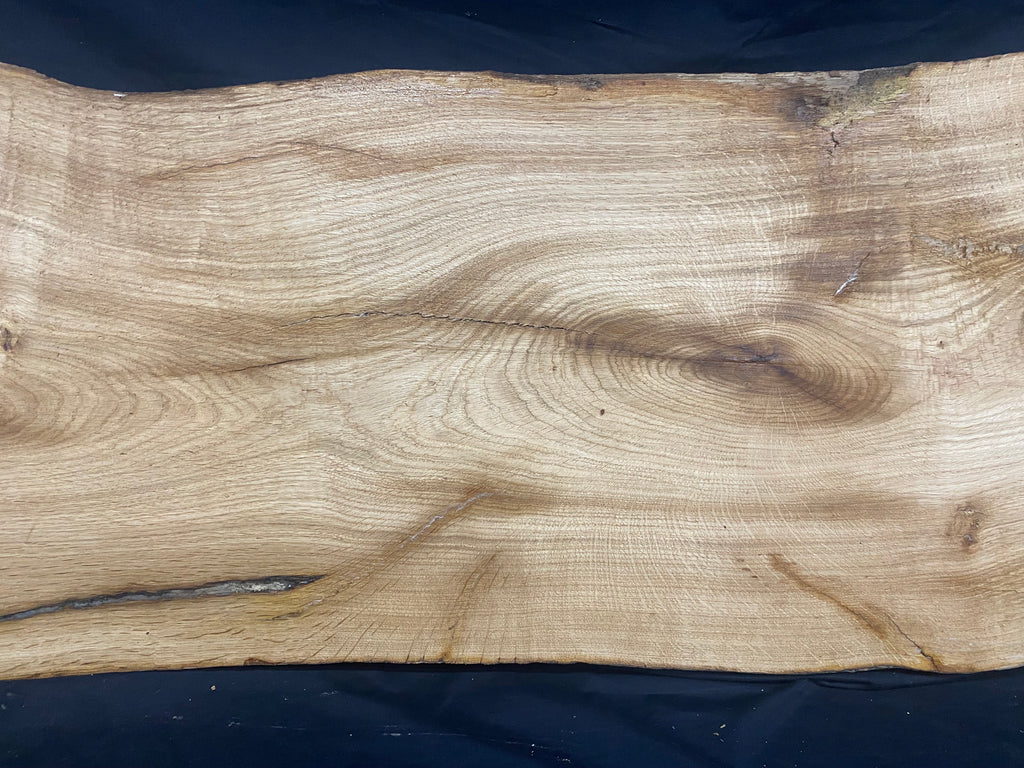 Solid oak plank, coffee table, shelf, board 973 L x 410 W x 35 D mm      (mf390)