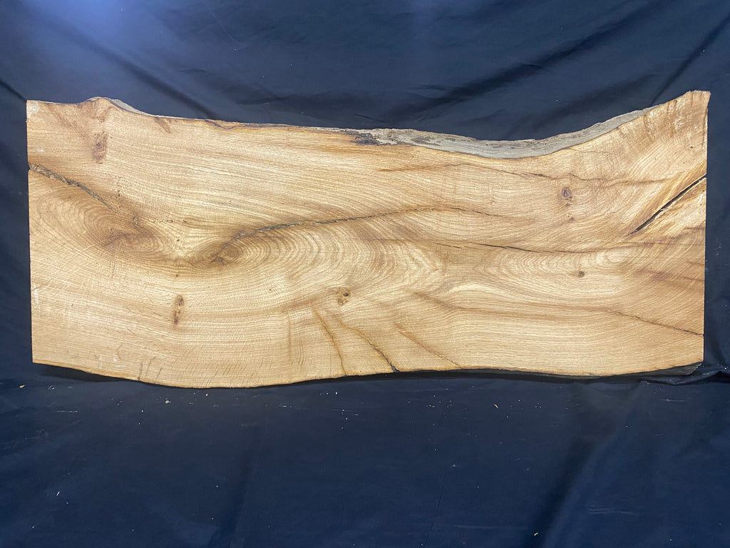 Solid oak plank, coffee table, shelf, board 973 L x 410 W x 35 D mm      (mf390)
