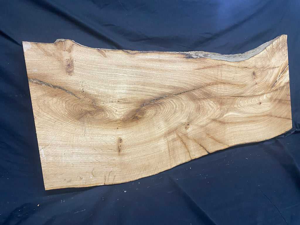 Solid oak plank, coffee table, shelf, board 973 L x 410 W x 35 D mm      (mf390)