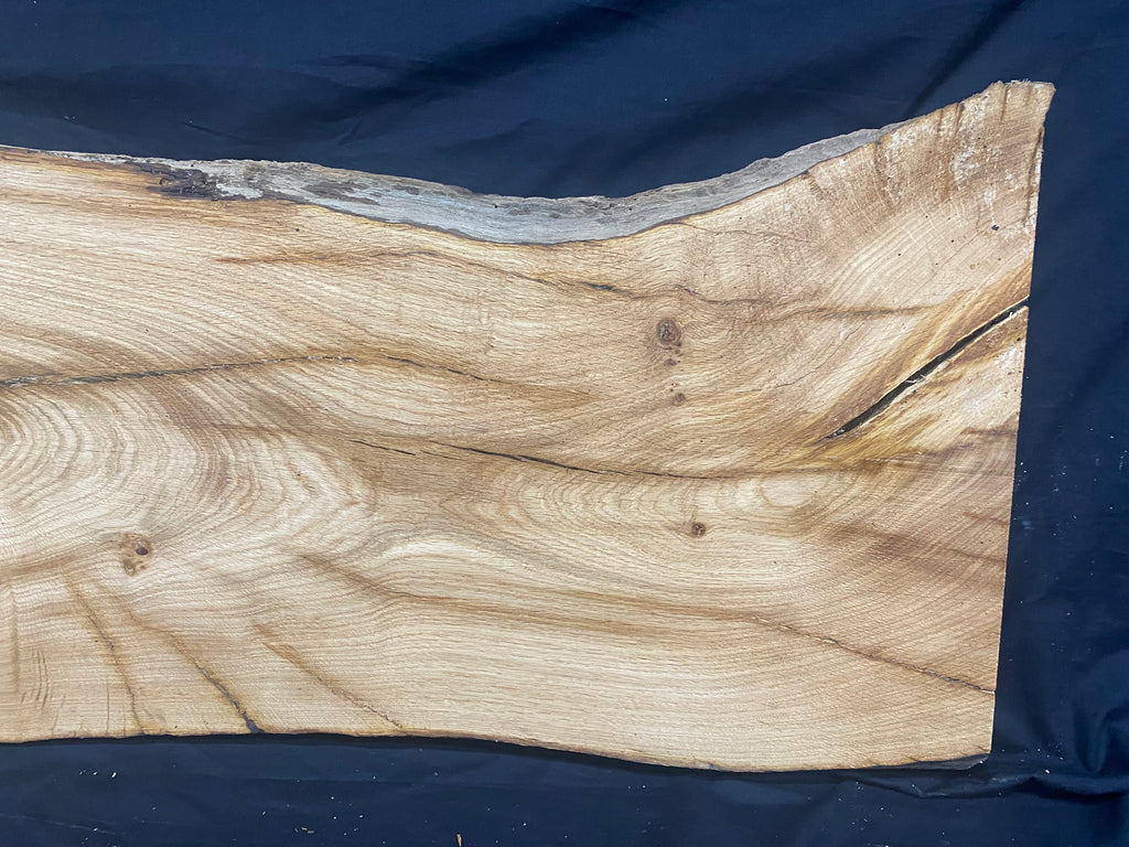 Solid oak plank, coffee table, shelf, board 973 L x 410 W x 35 D mm      (mf390)