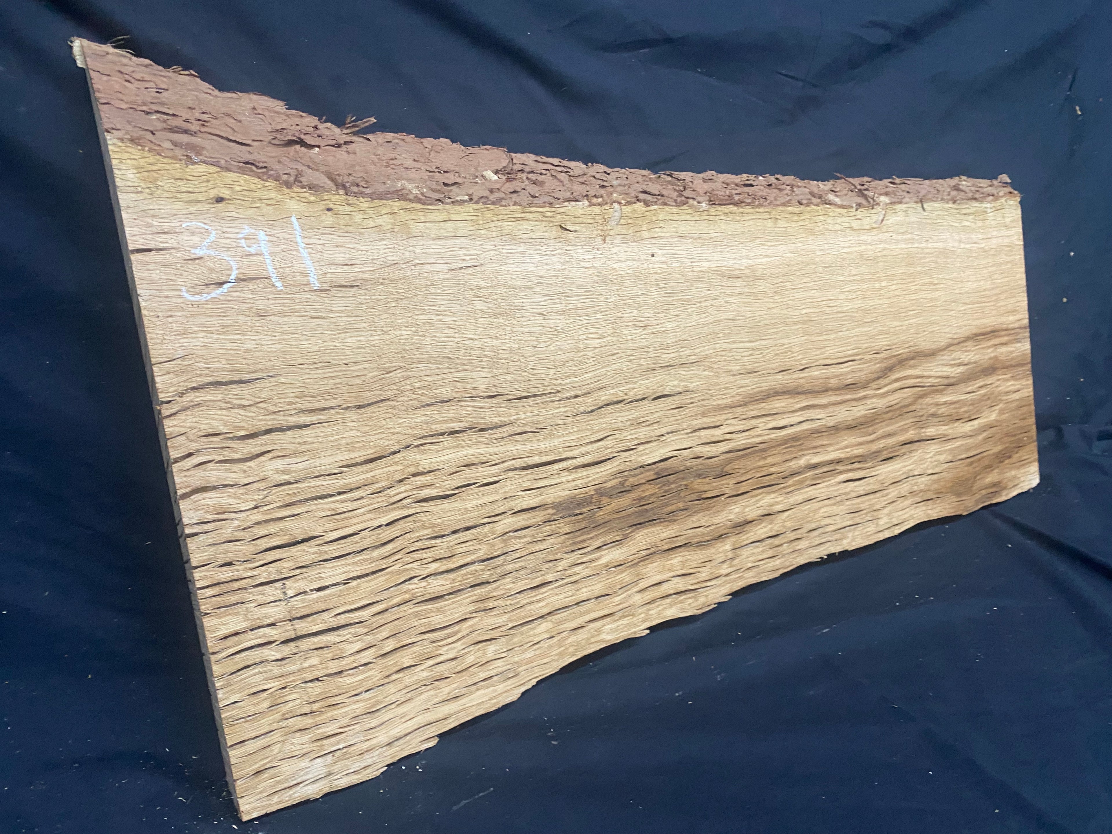 Solid oak plank, coffee table, shelf, board 780 L x 407 W x 33 D mm      (mf391)