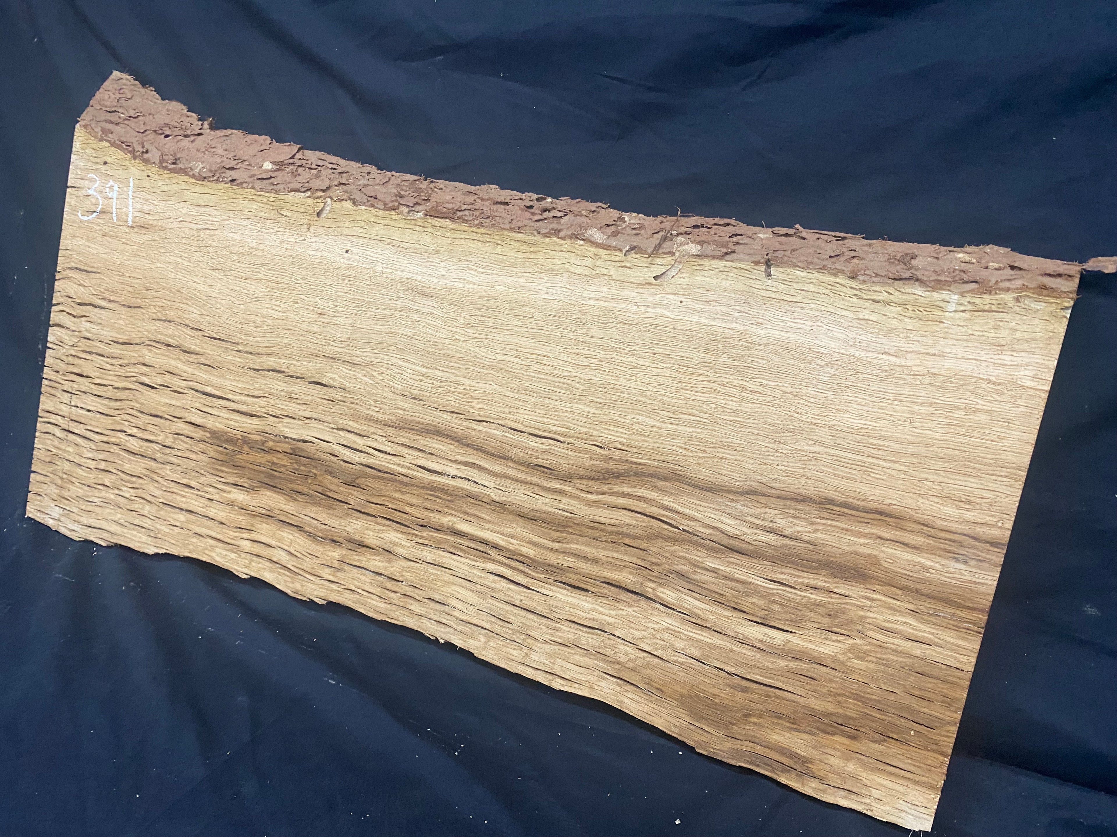 Solid oak plank, coffee table, shelf, board 780 L x 407 W x 33 D mm      (mf391)