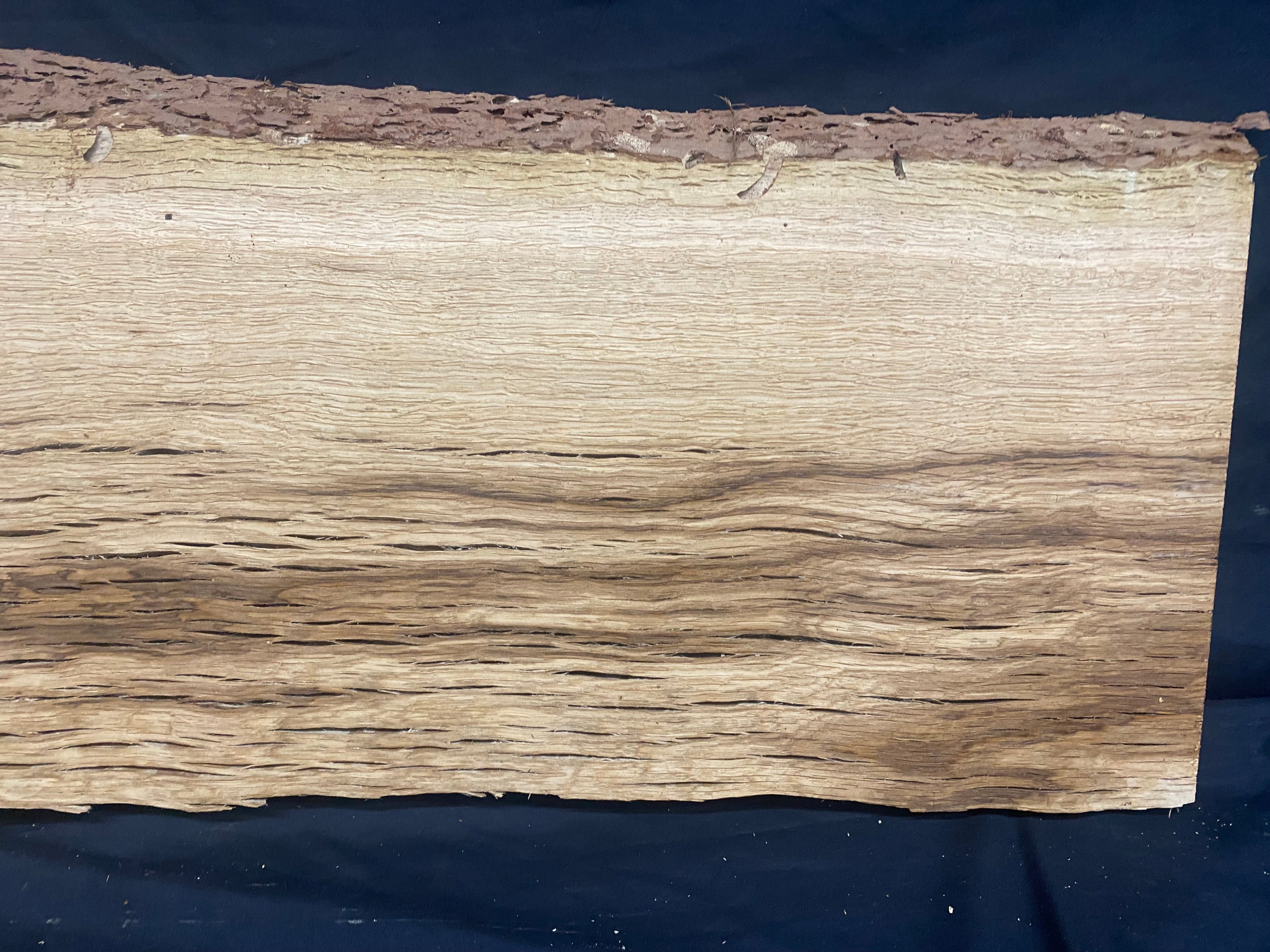 Solid oak plank, coffee table, shelf, board 780 L x 407 W x 33 D mm      (mf391)