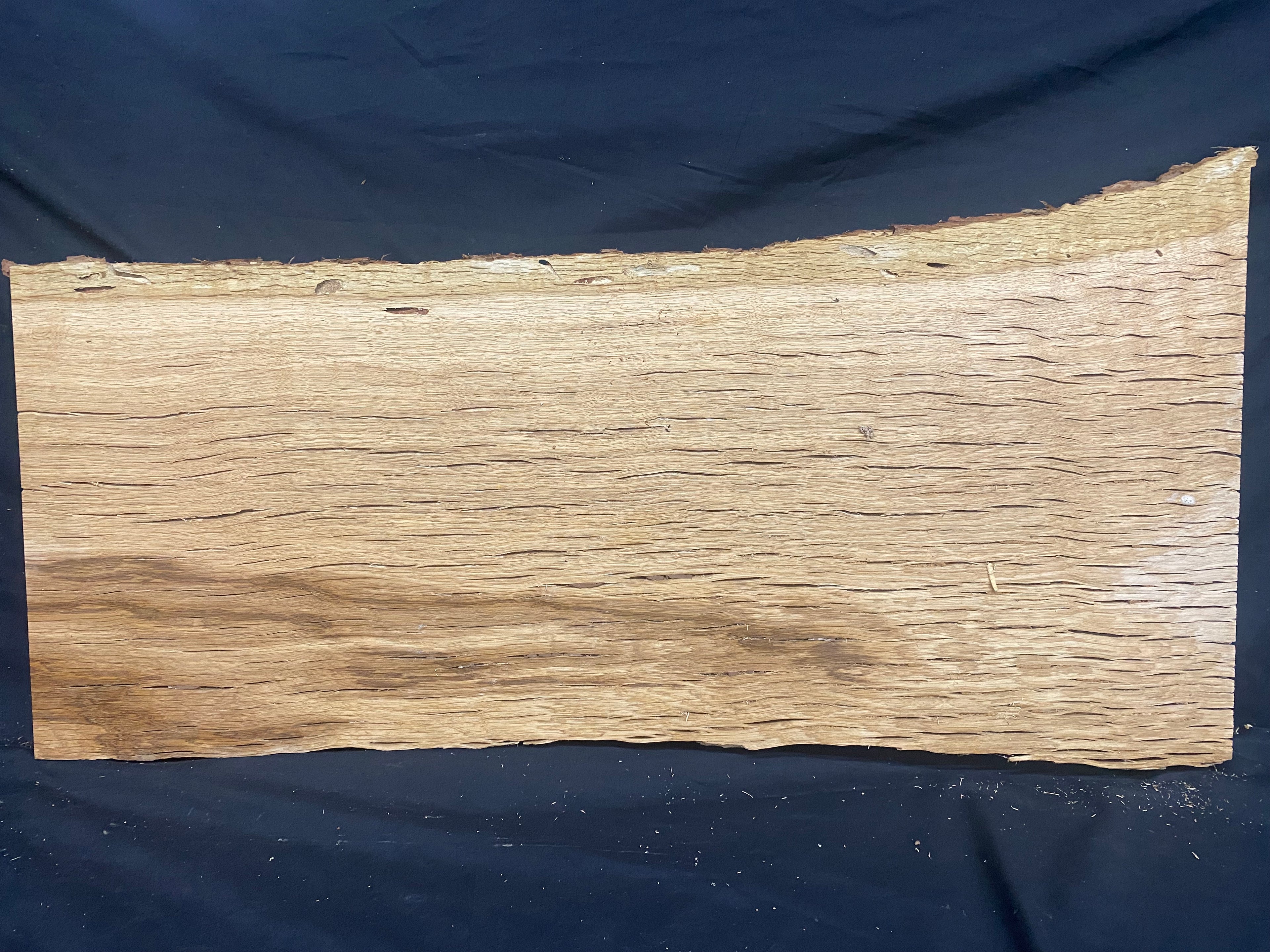 Solid oak plank, coffee table, shelf, board 780 L x 407 W x 33 D mm      (mf391)