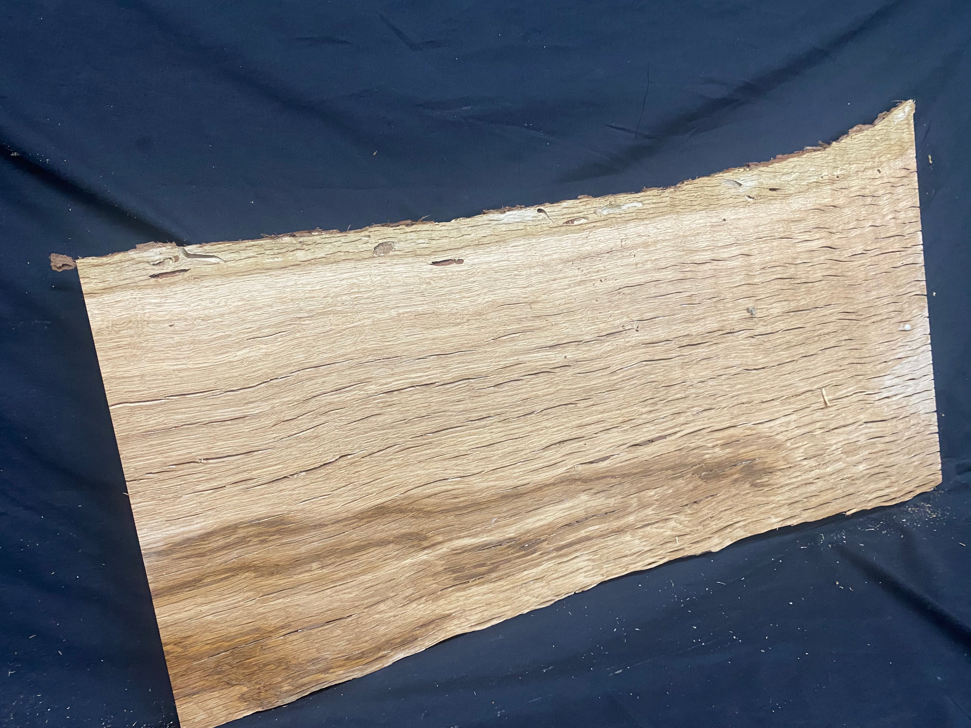 Solid oak plank, coffee table, shelf, board 780 L x 407 W x 33 D mm      (mf391)