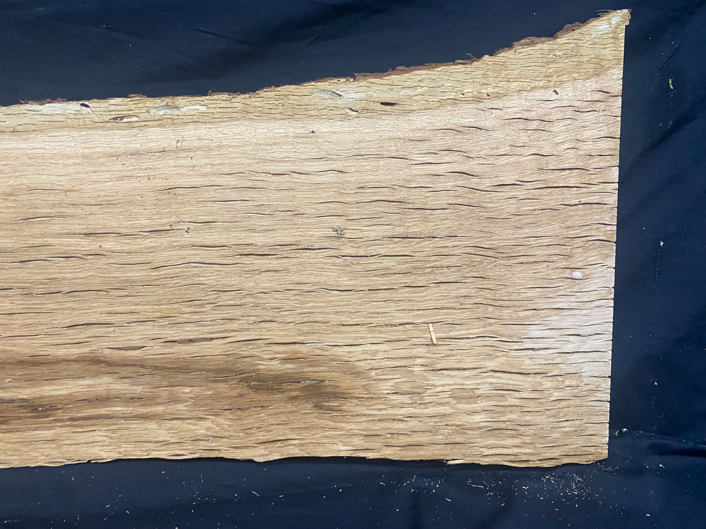 Solid oak plank, coffee table, shelf, board 780 L x 407 W x 33 D mm      (mf391)