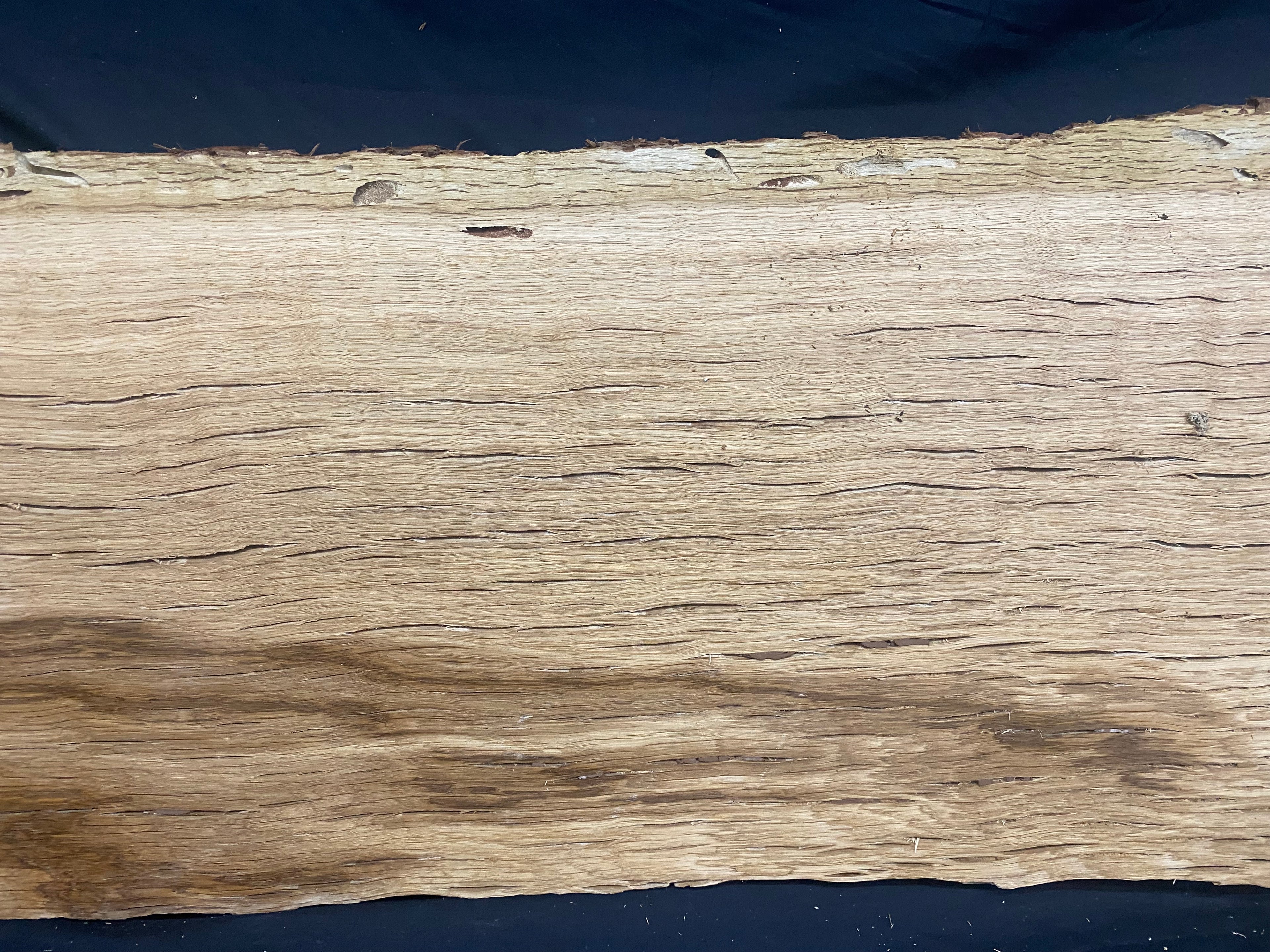 Solid oak plank, coffee table, shelf, board 780 L x 407 W x 33 D mm      (mf391)