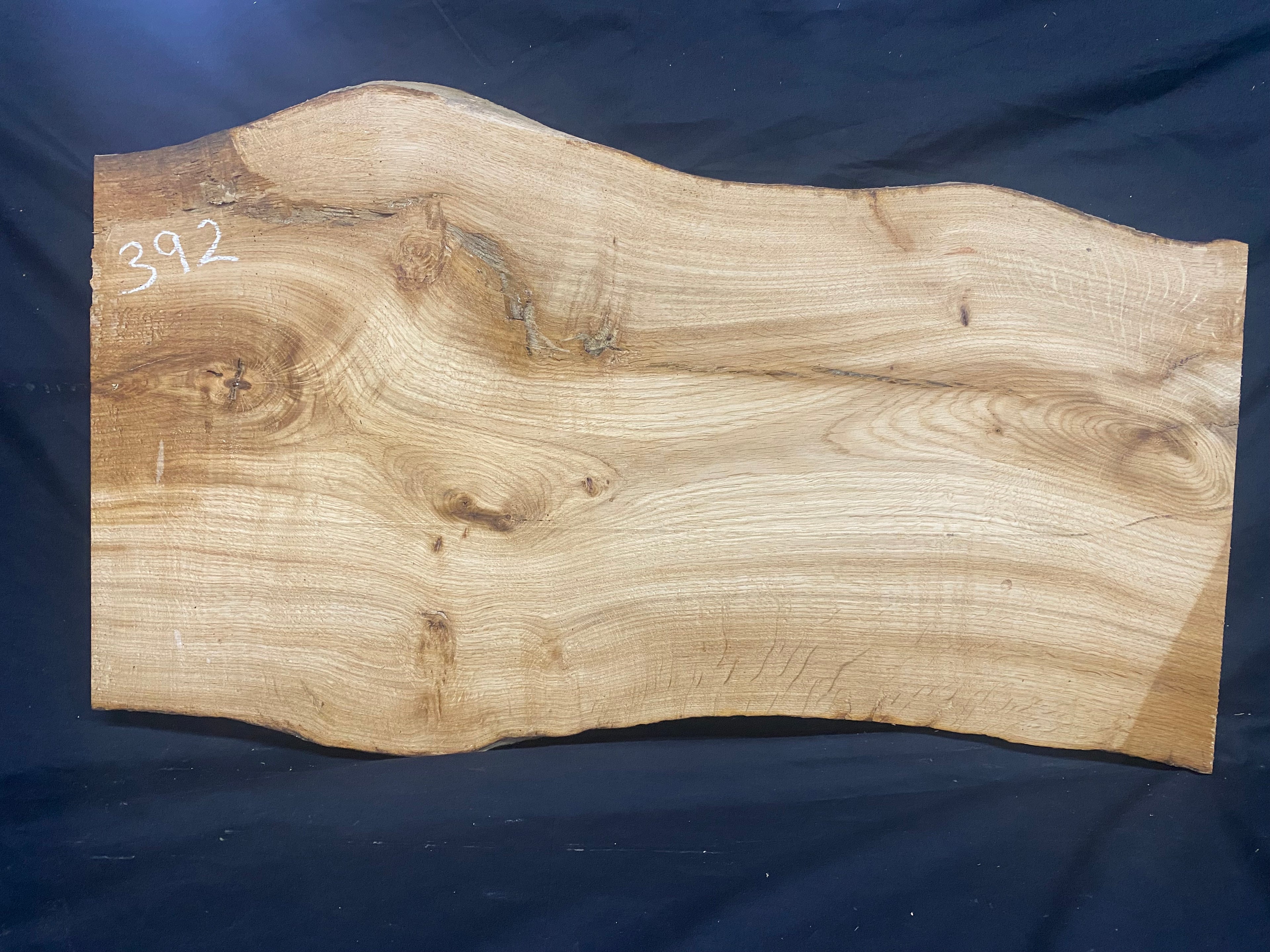 Solid oak plank, coffee table, shelf, board 814 L x 470 W x 28 D mm      (mf392)