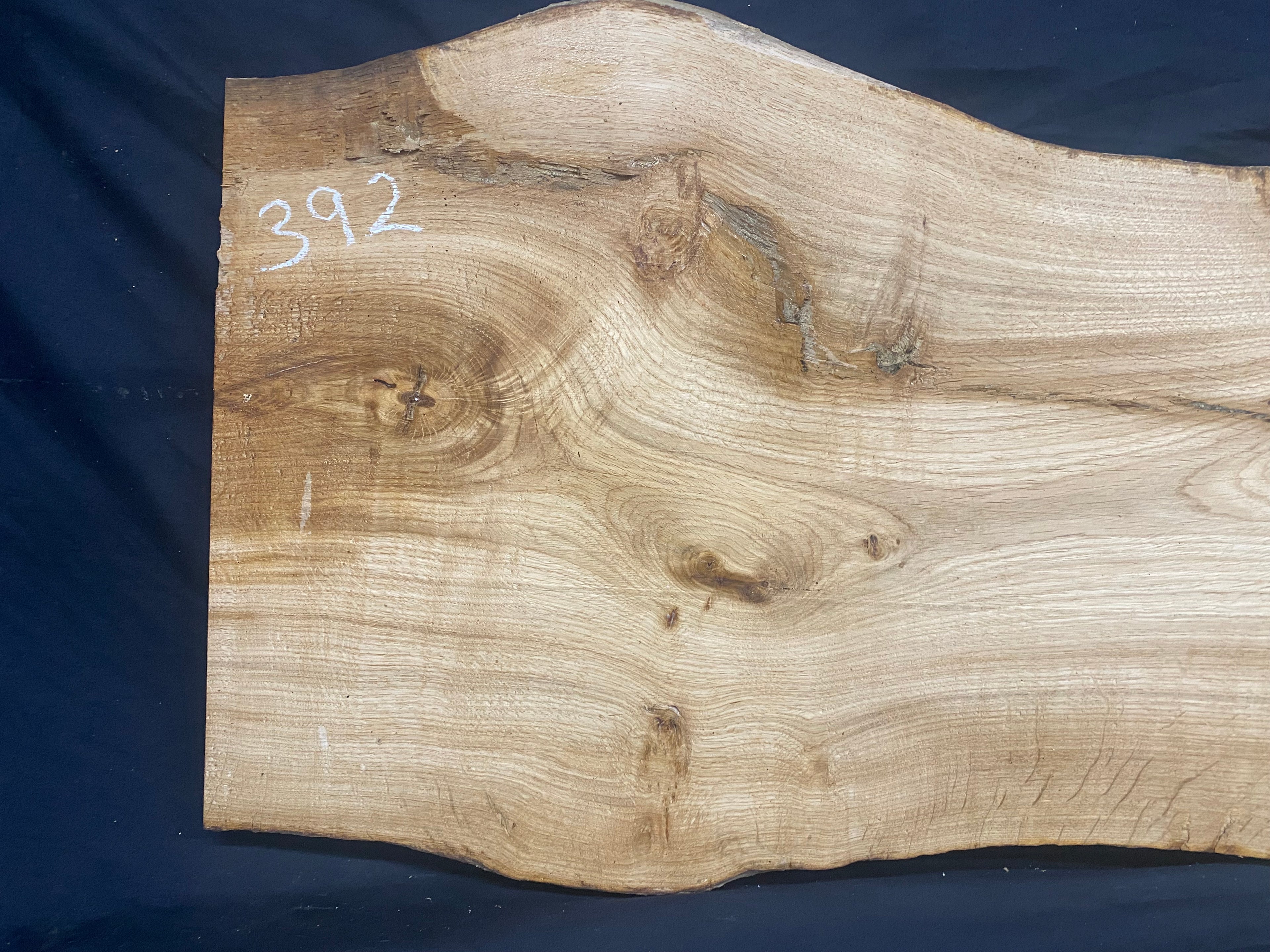 Solid oak plank, coffee table, shelf, board 814 L x 470 W x 28 D mm      (mf392)
