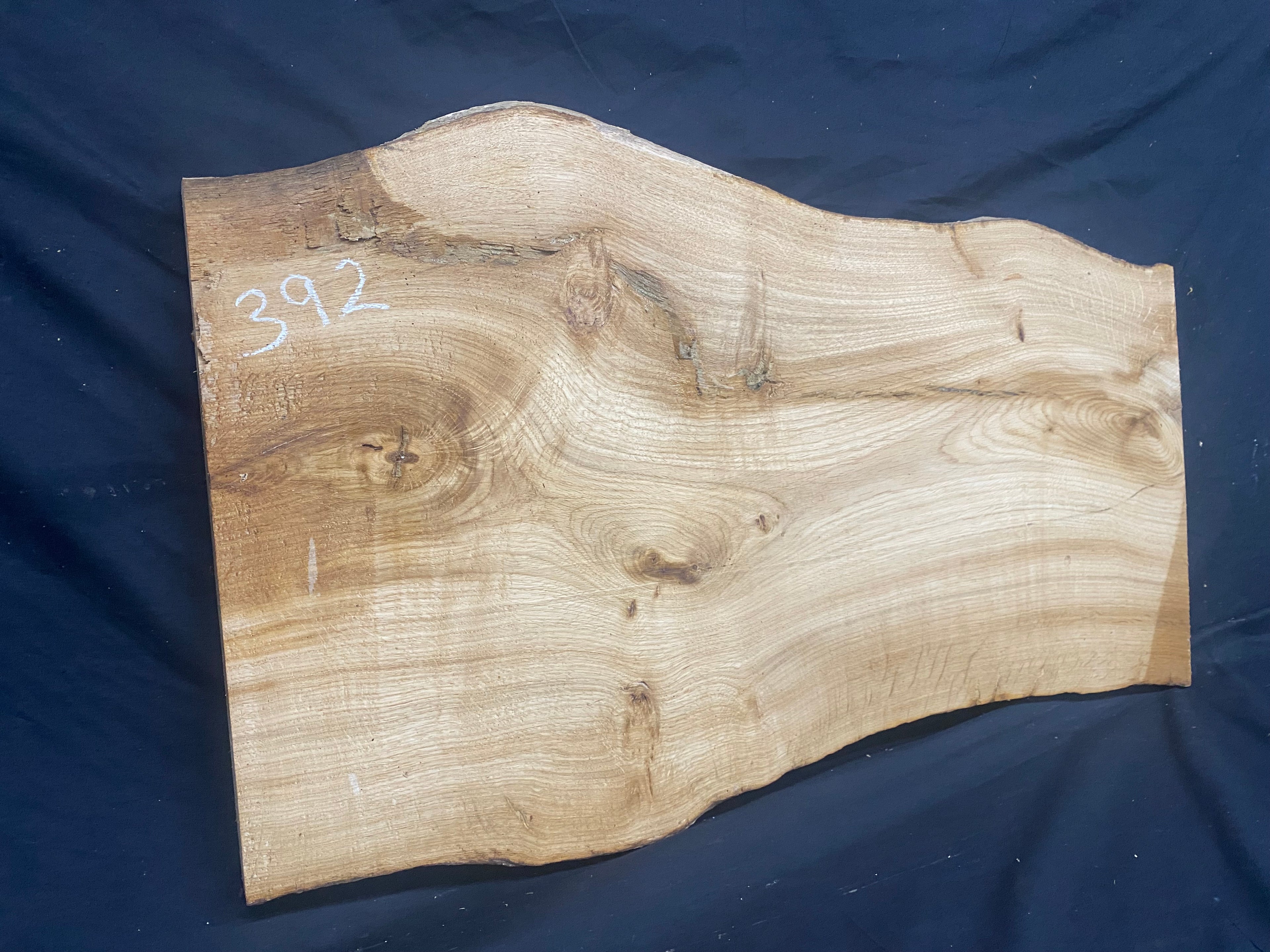 Solid oak plank, coffee table, shelf, board 814 L x 470 W x 28 D mm      (mf392)