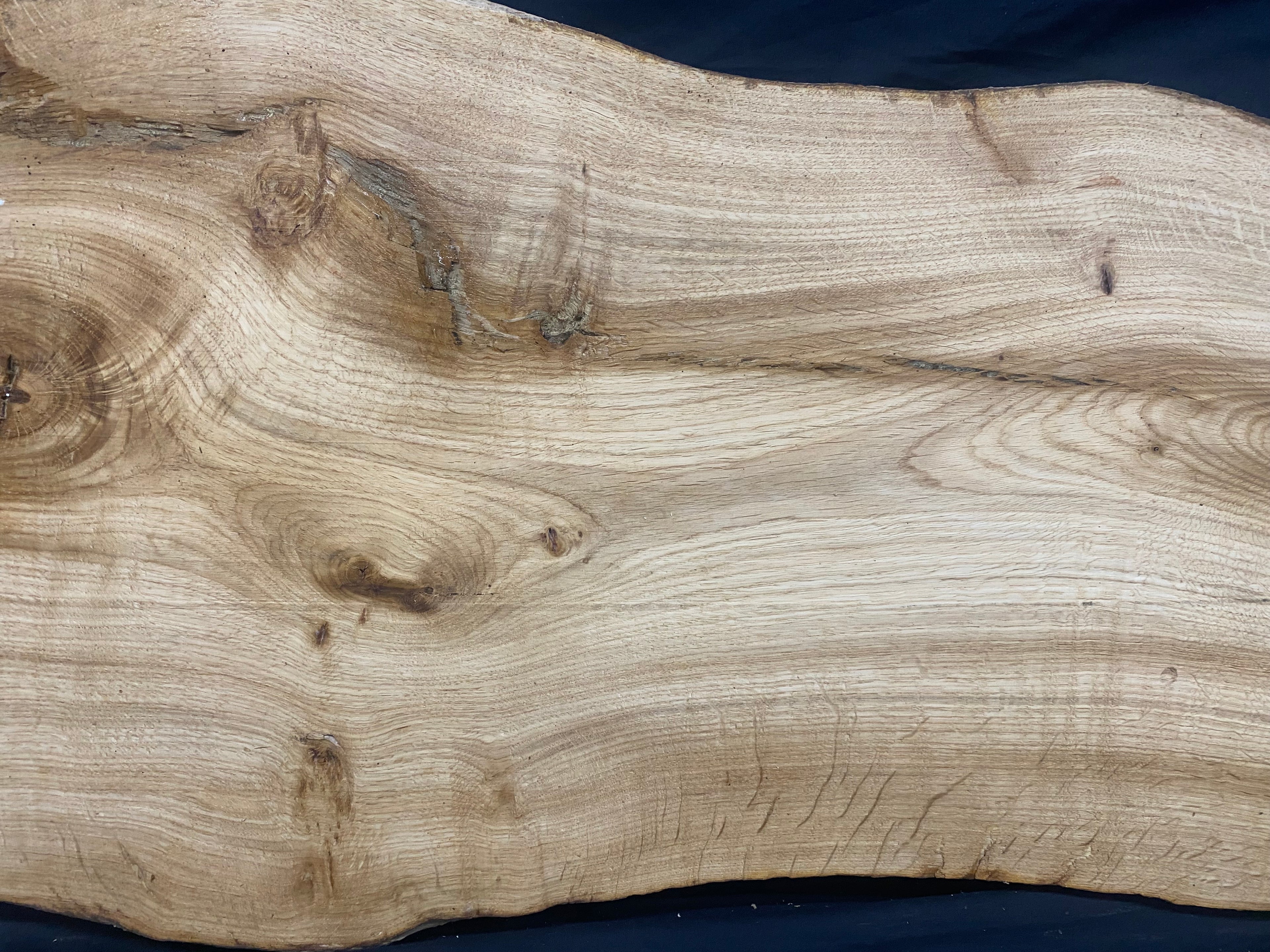 Solid oak plank, coffee table, shelf, board 814 L x 470 W x 28 D mm      (mf392)