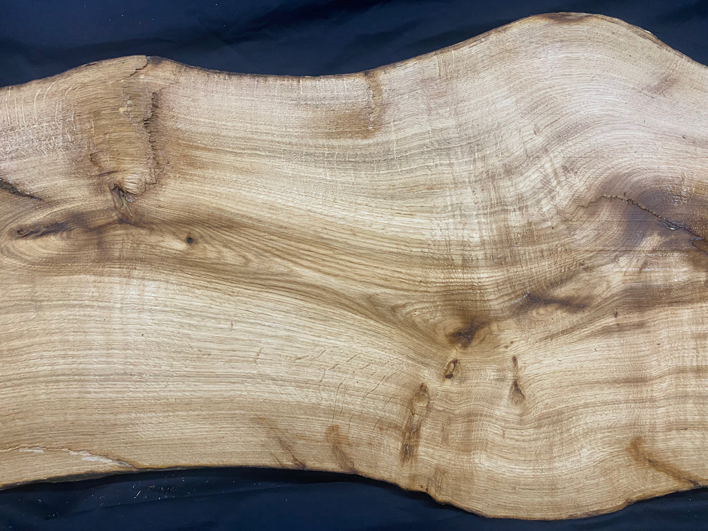 Solid oak plank, coffee table, shelf, board 814 L x 470 W x 28 D mm      (mf392)