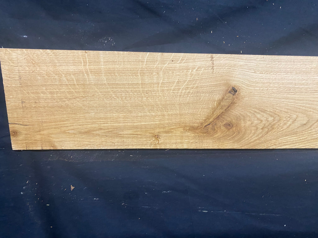 Solid oak plank, coffee table, shelf, board 841  L x 139 W x 26 D mm      (mf393)