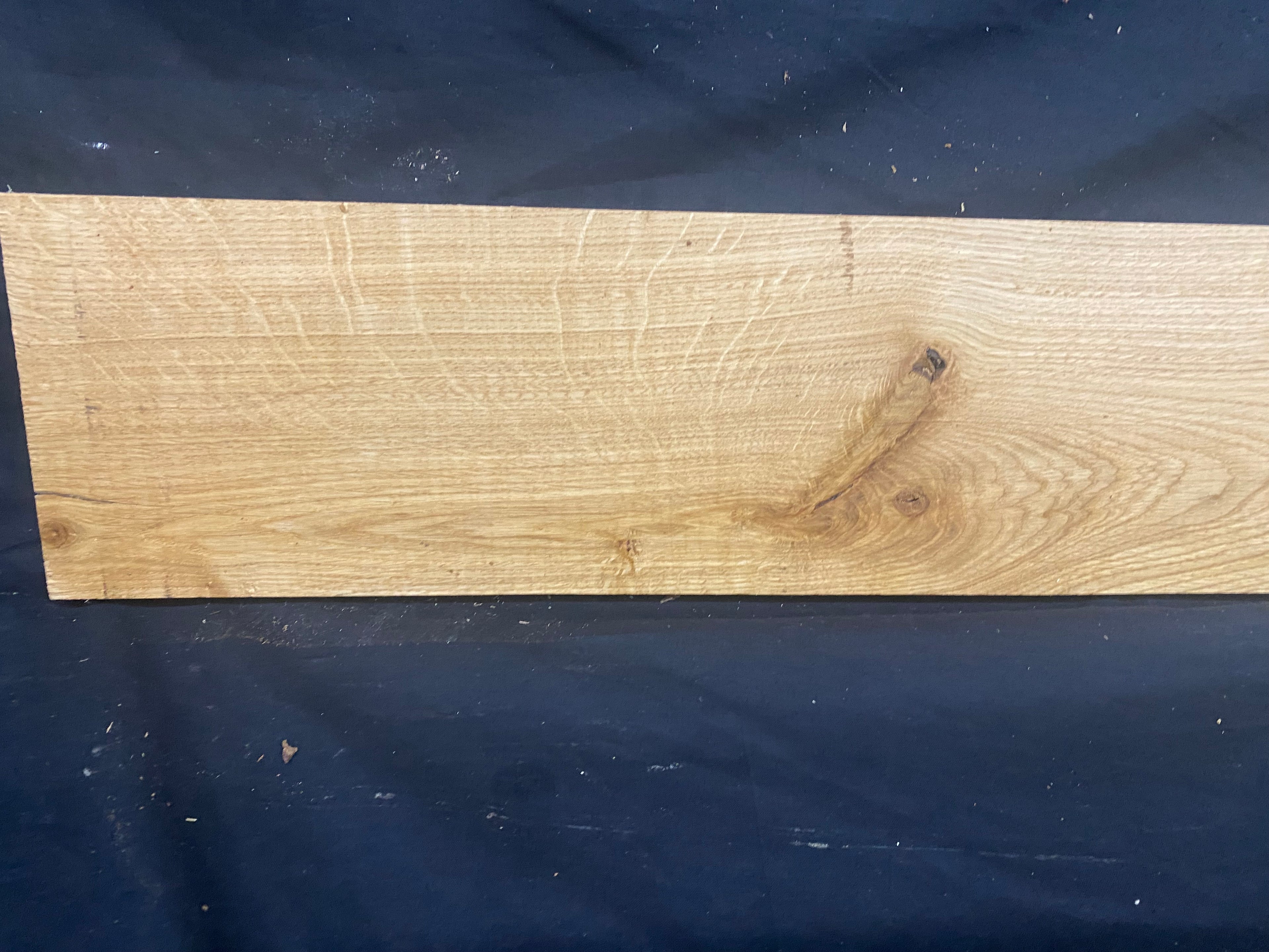 Solid oak plank, coffee table, shelf, board 841  L x 139 W x 26 D mm      (mf393)