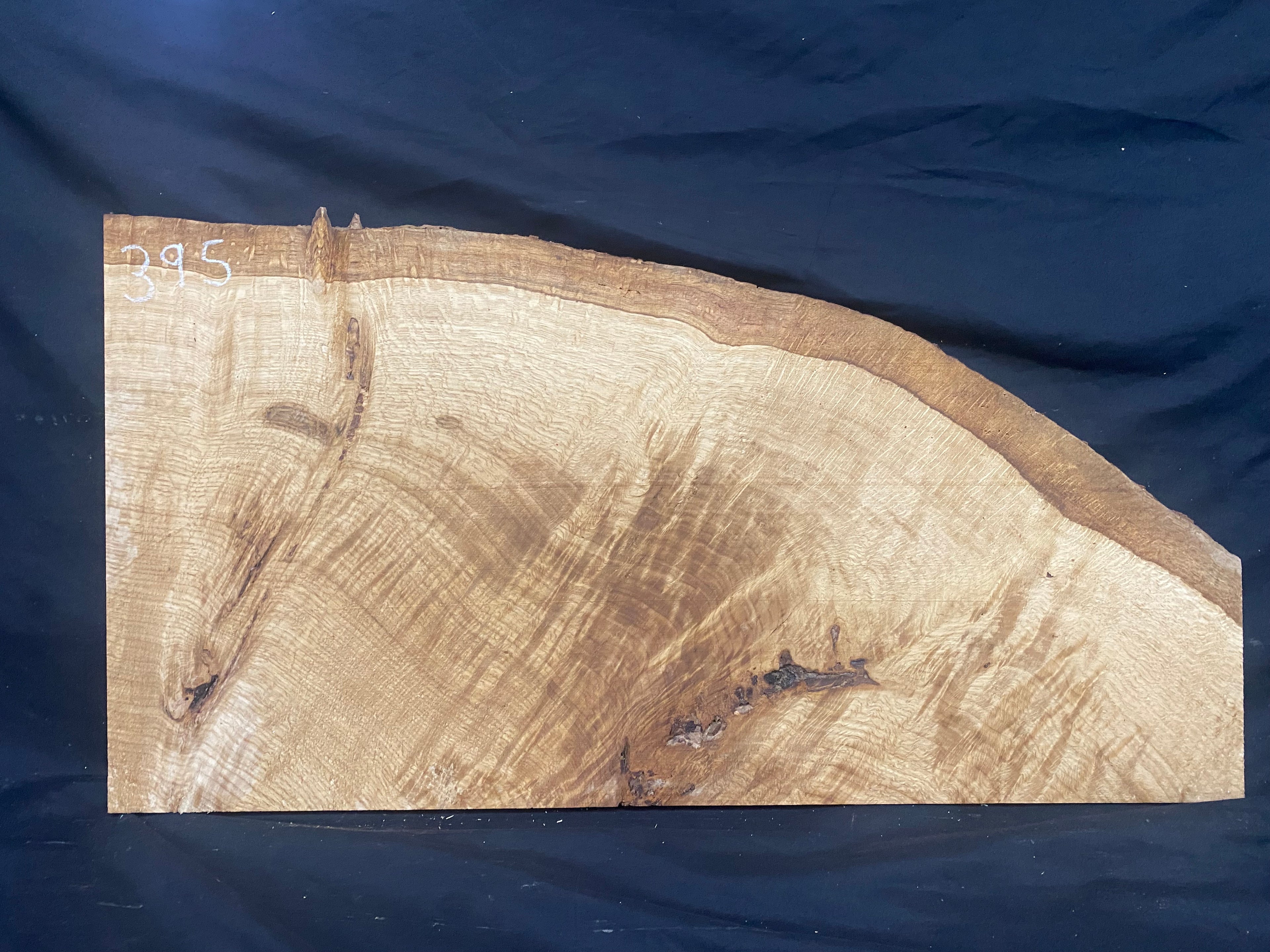 Solid oak plank,floating shelf, board 741 L x 394 W x 19 D mm      (mf395)