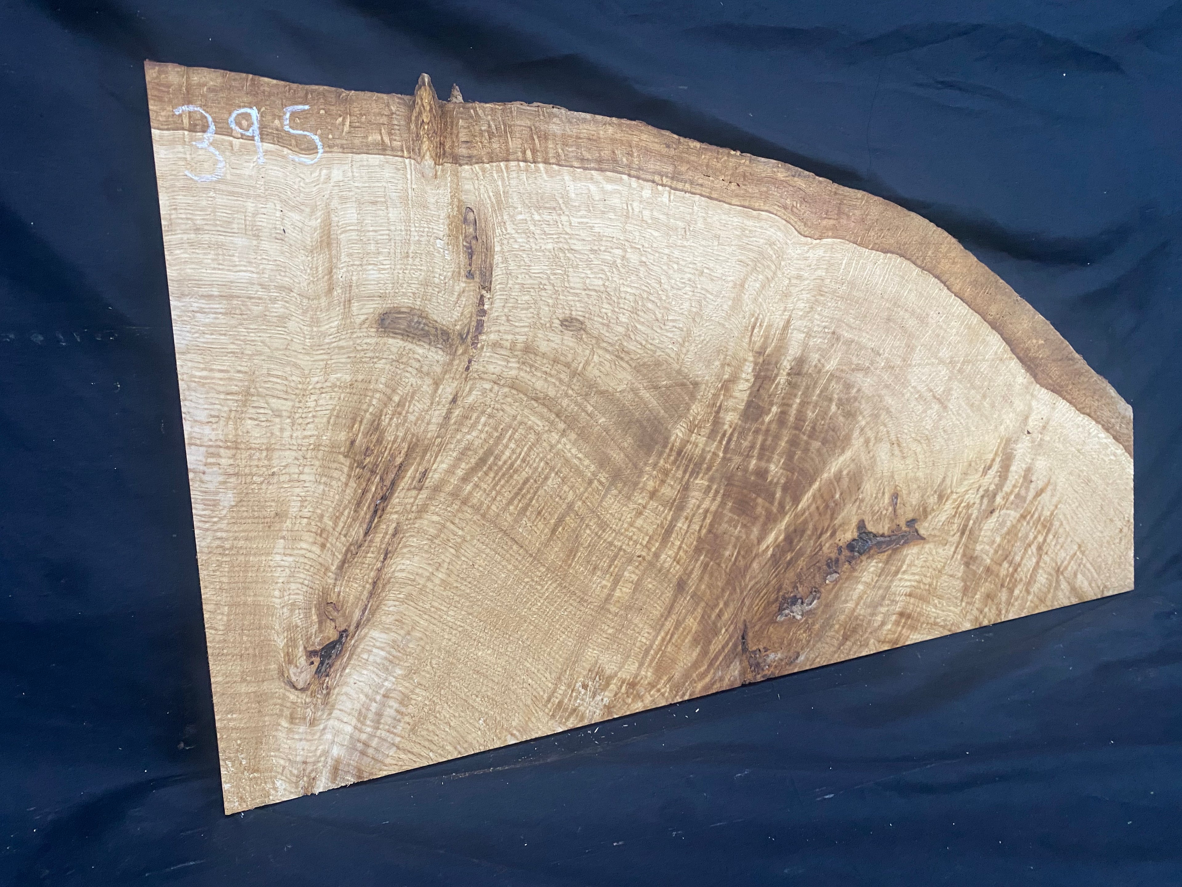 Solid oak plank,floating shelf, board 741 L x 394 W x 19 D mm      (mf395)