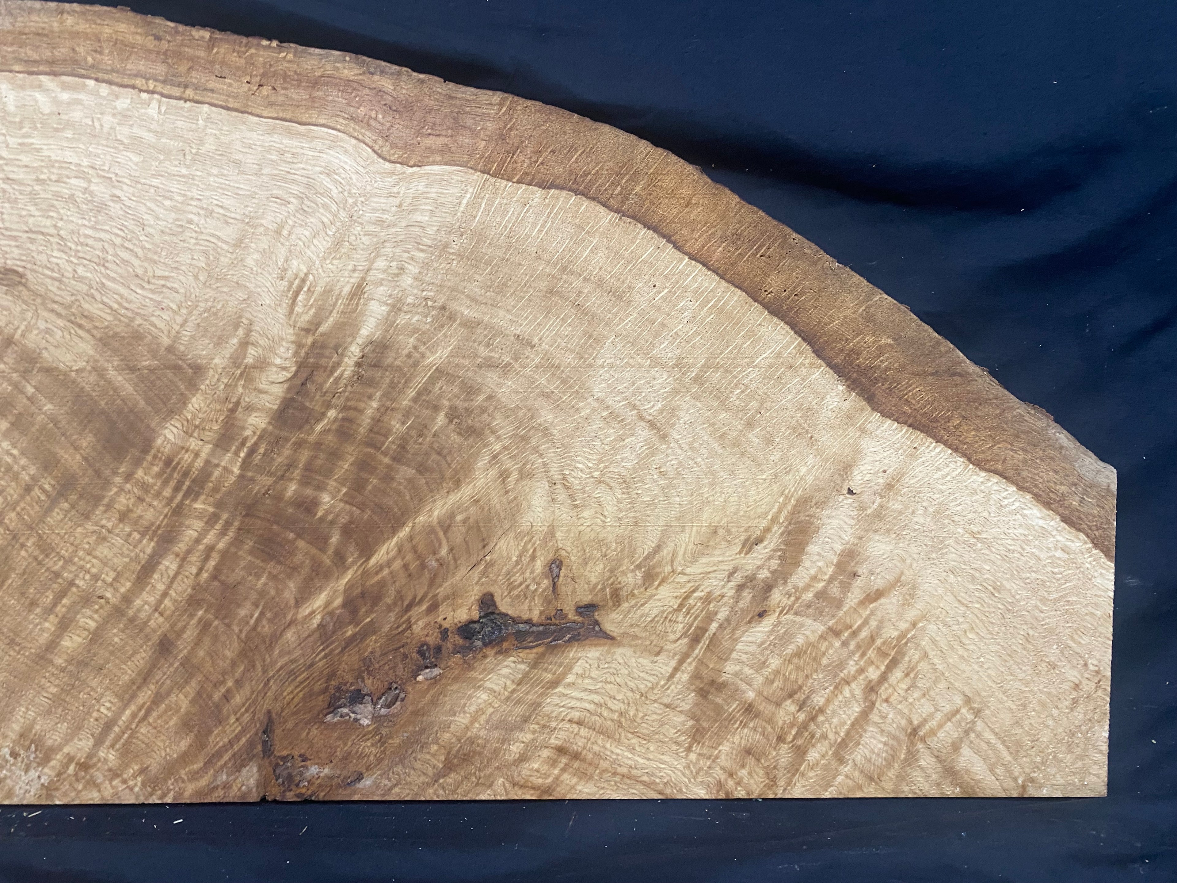 Solid oak plank,floating shelf, board 741 L x 394 W x 19 D mm      (mf395)