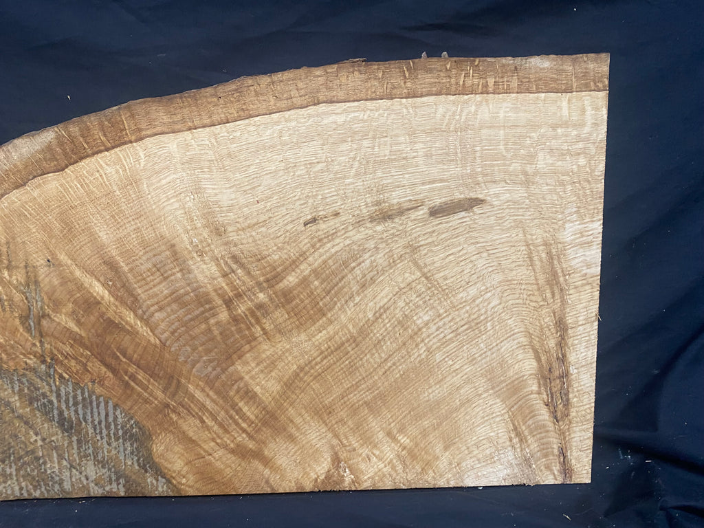 Solid oak plank,floating shelf, board 741 L x 394 W x 19 D mm      (mf395)