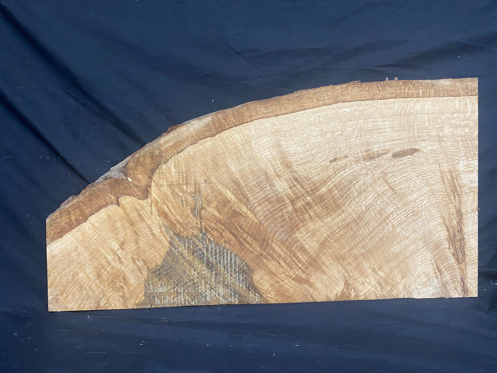 Solid oak plank,floating shelf, board 741 L x 394 W x 19 D mm      (mf395)