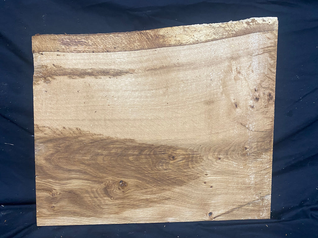 Solid oak plank, shelf, board 451 L x 397 W x 17 D mm      (mf397)