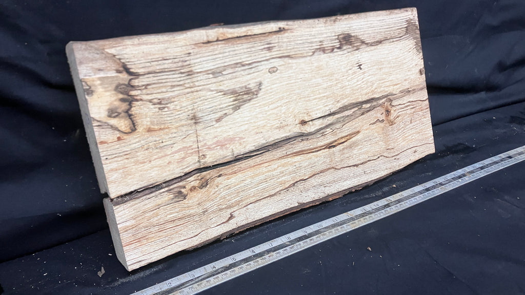 Spalted ash hardwood boards, shelving, platter 510 L x 237 W x 38 D (mm)     (170-15)