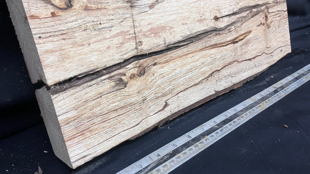 Spalted ash hardwood boards, shelving, platter 510 L x 237 W x 38 D (mm)     (170-15)