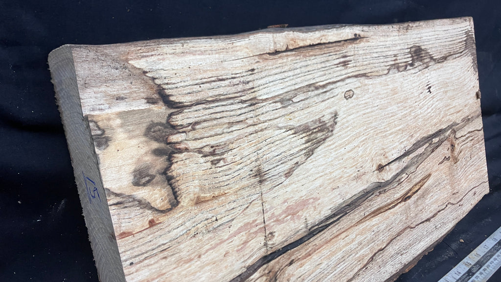 Spalted ash hardwood boards, shelving, platter 510 L x 237 W x 38 D (mm)     (170-15)