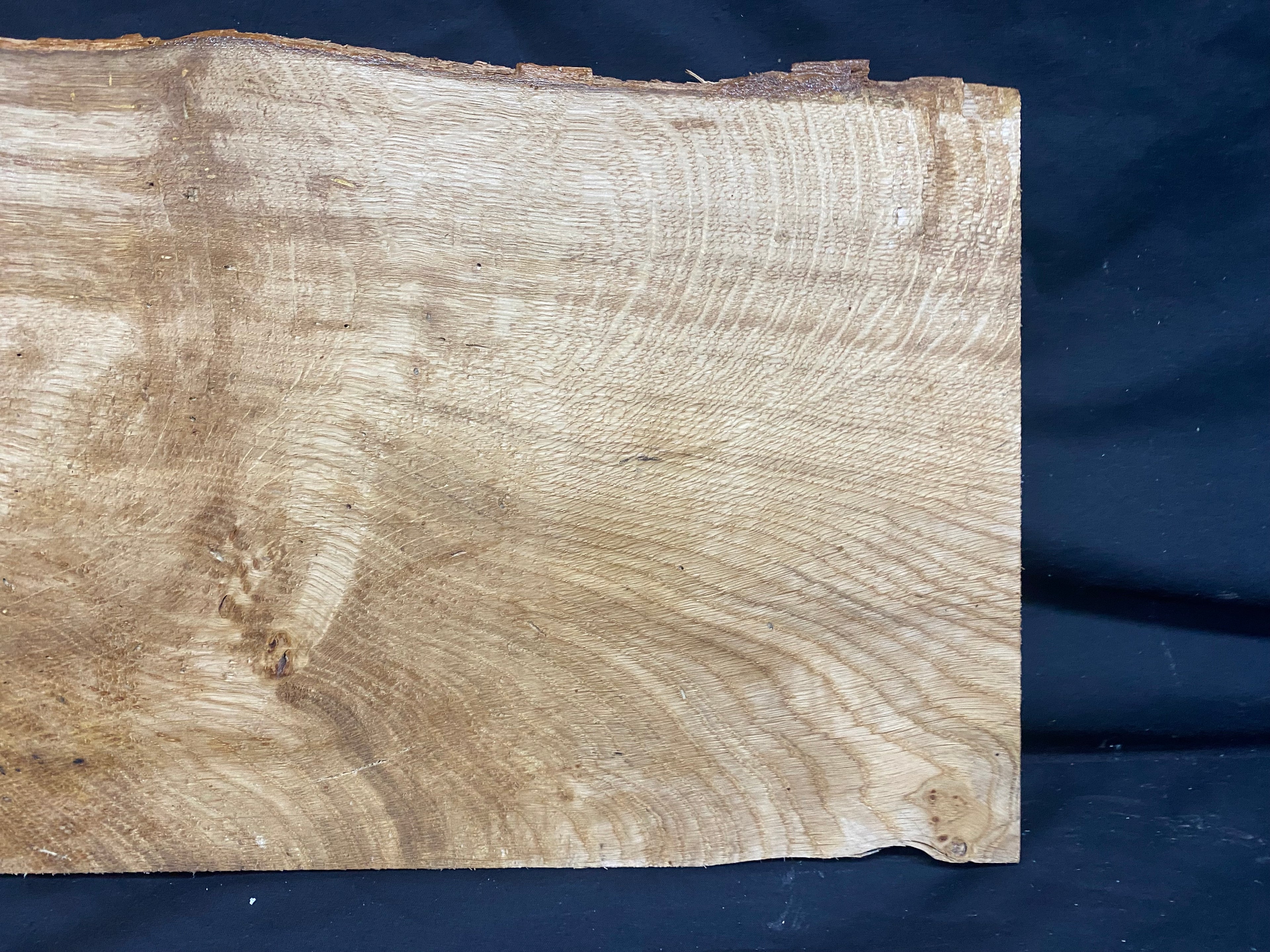 Solid oak plank, shelf, board 663 L x 290 W x 24 D mm      (mf399)