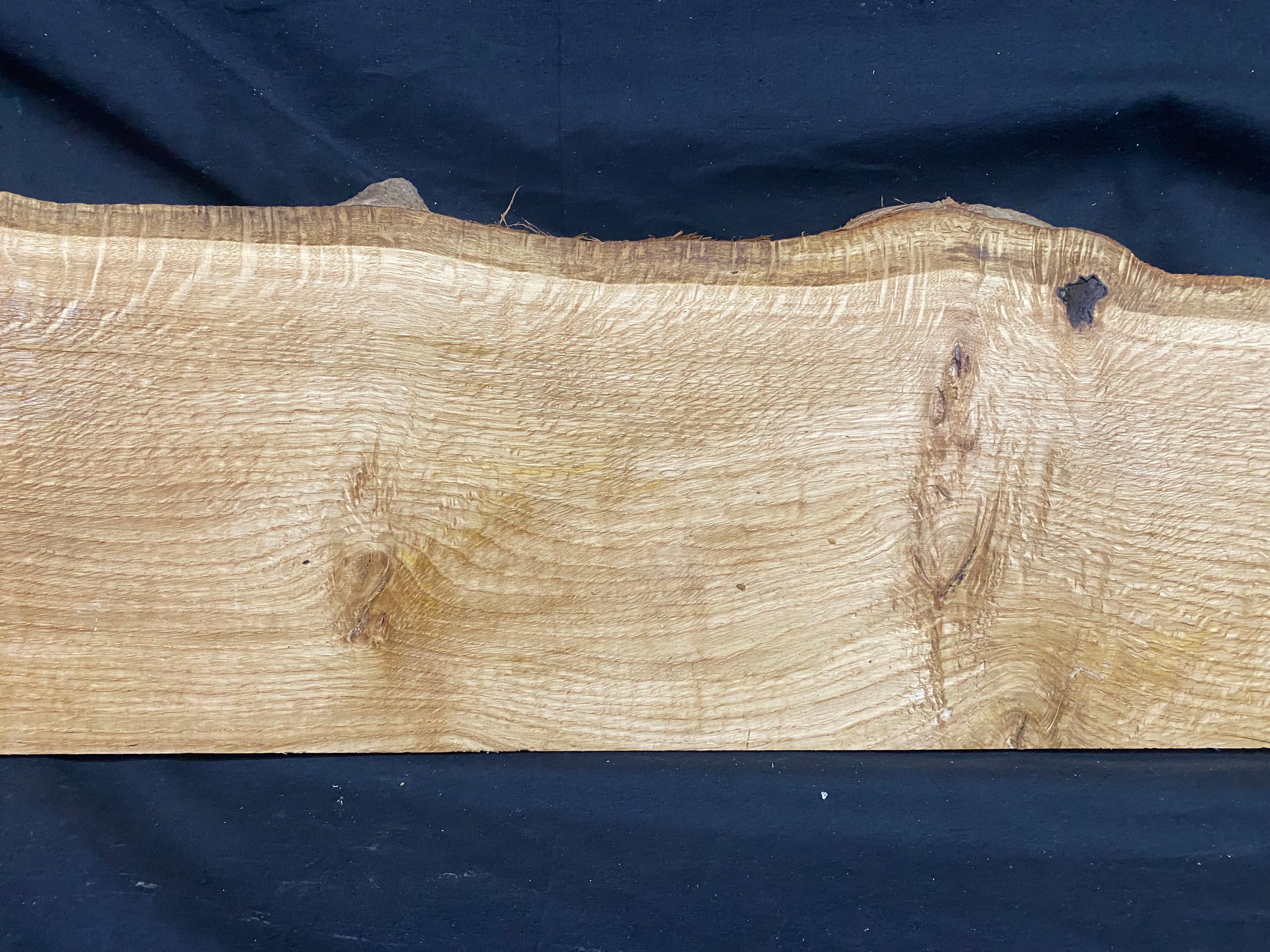 Solid oak plank, shelf, board 974 L x 270 W x 18 D mm      (mf340)
